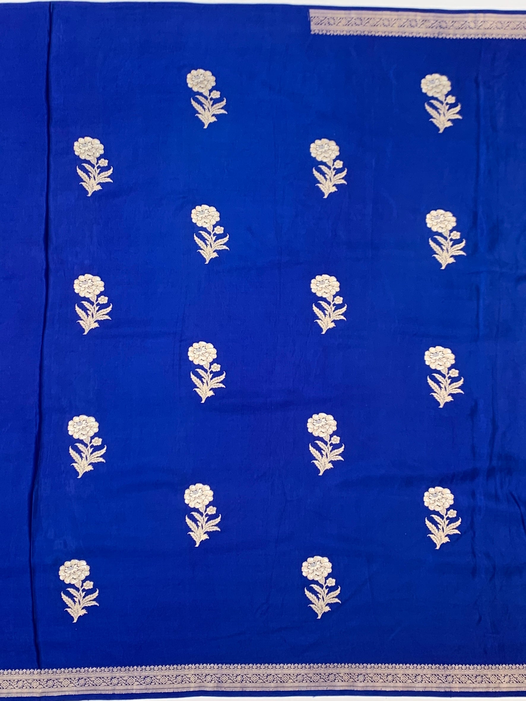 Royal Blue Mashru Silk Saree
