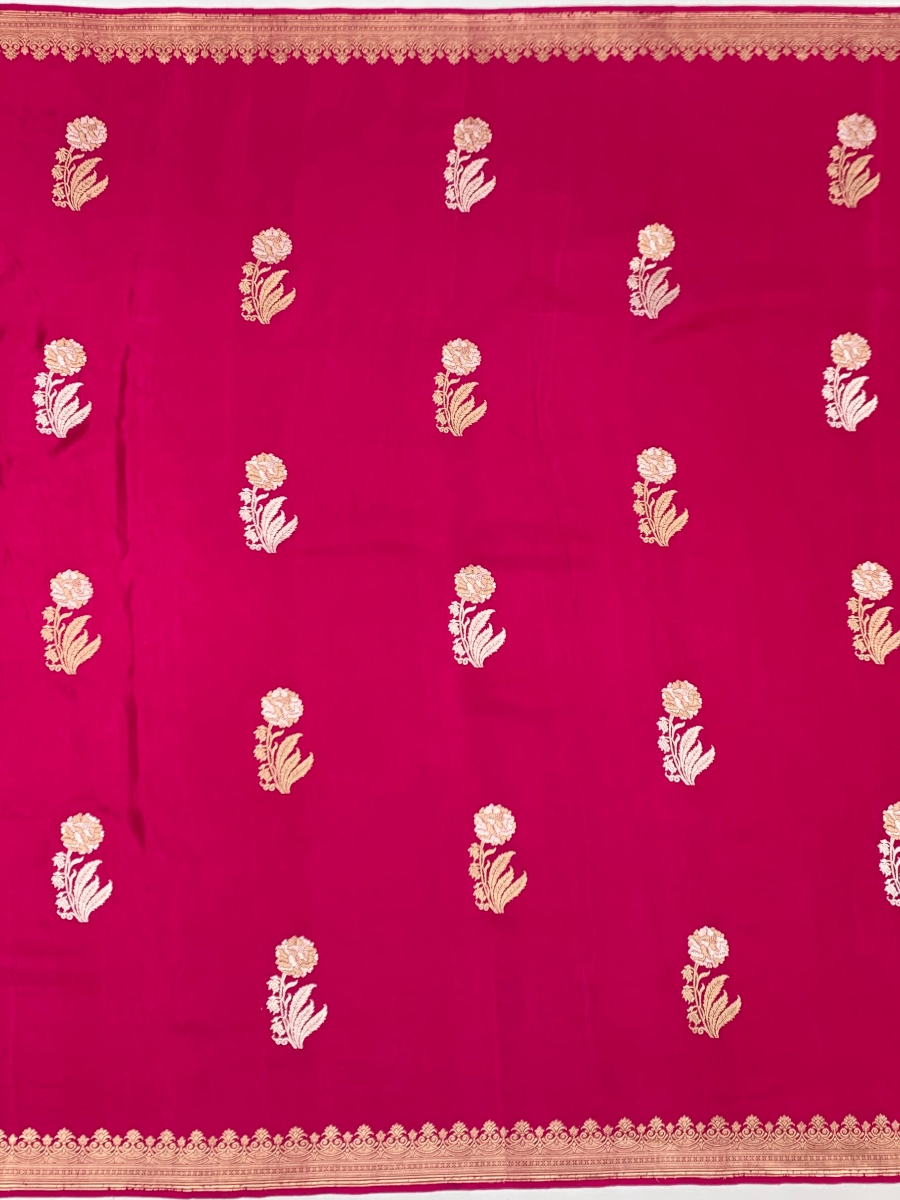 Exquisite Rani Pink Mashru Silk Saree
