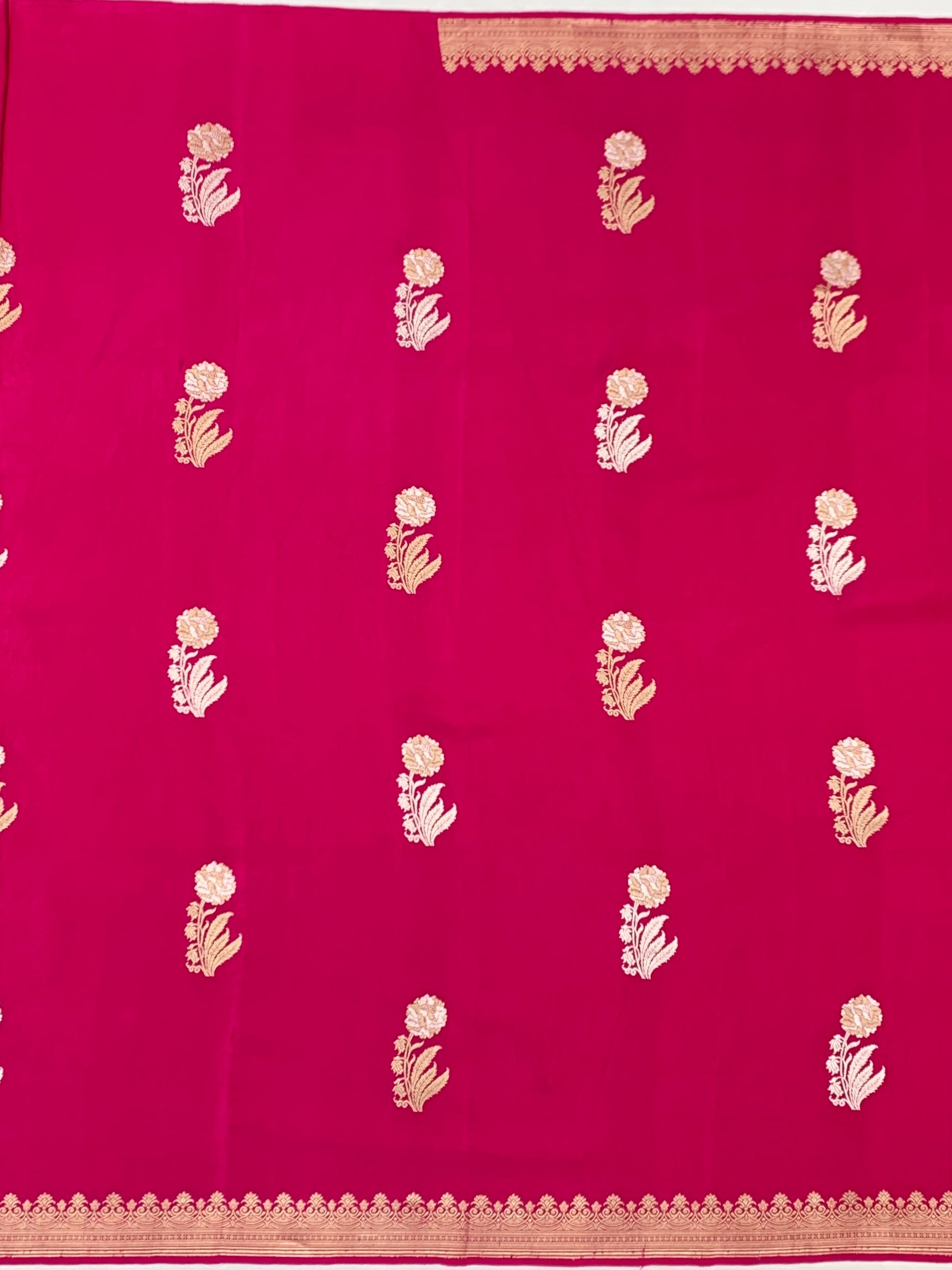 Exquisite Rani Pink Mashru Silk Saree
