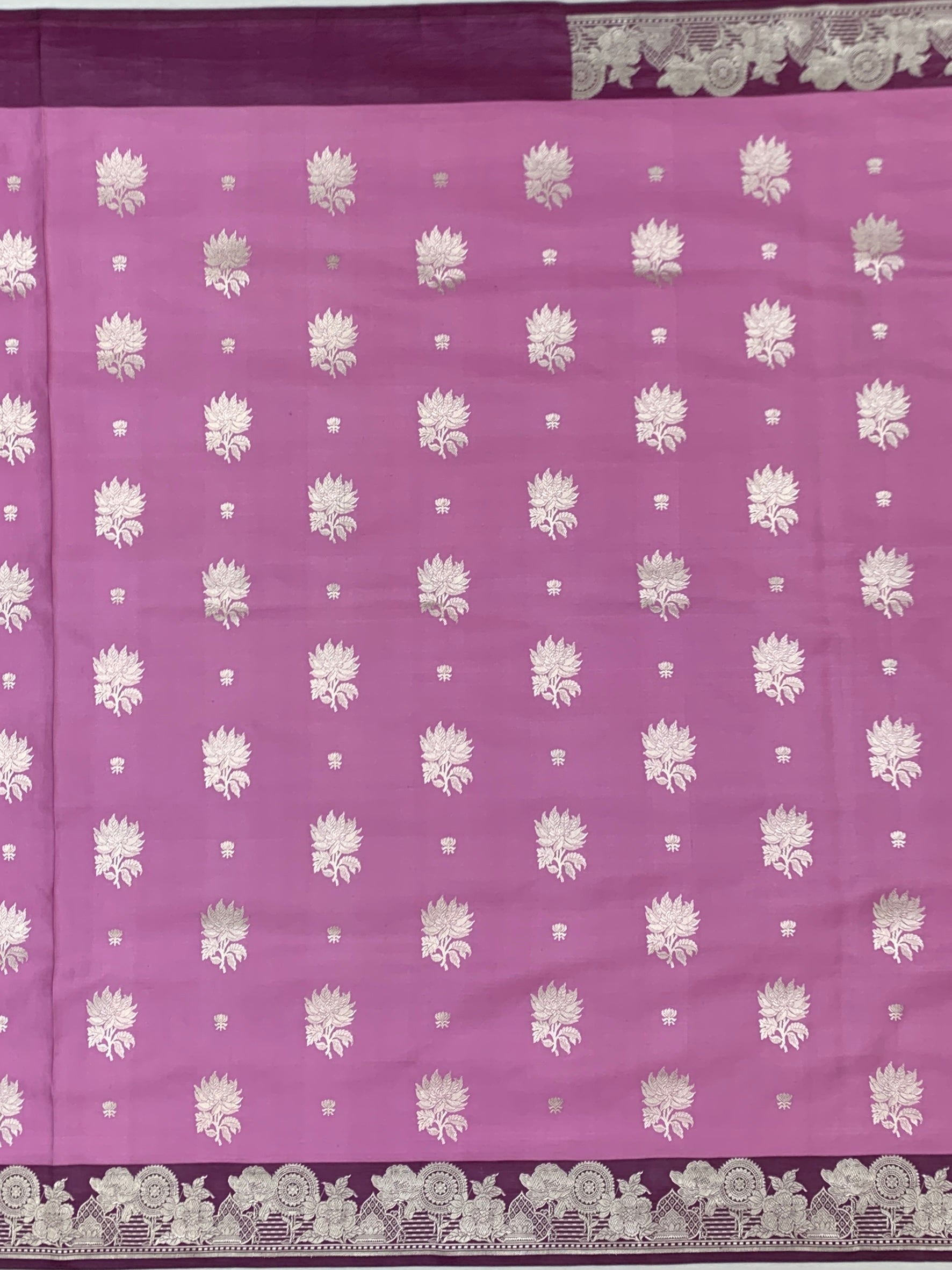 Exquisite Light Magenta-Pink Mashru Silk Saree
