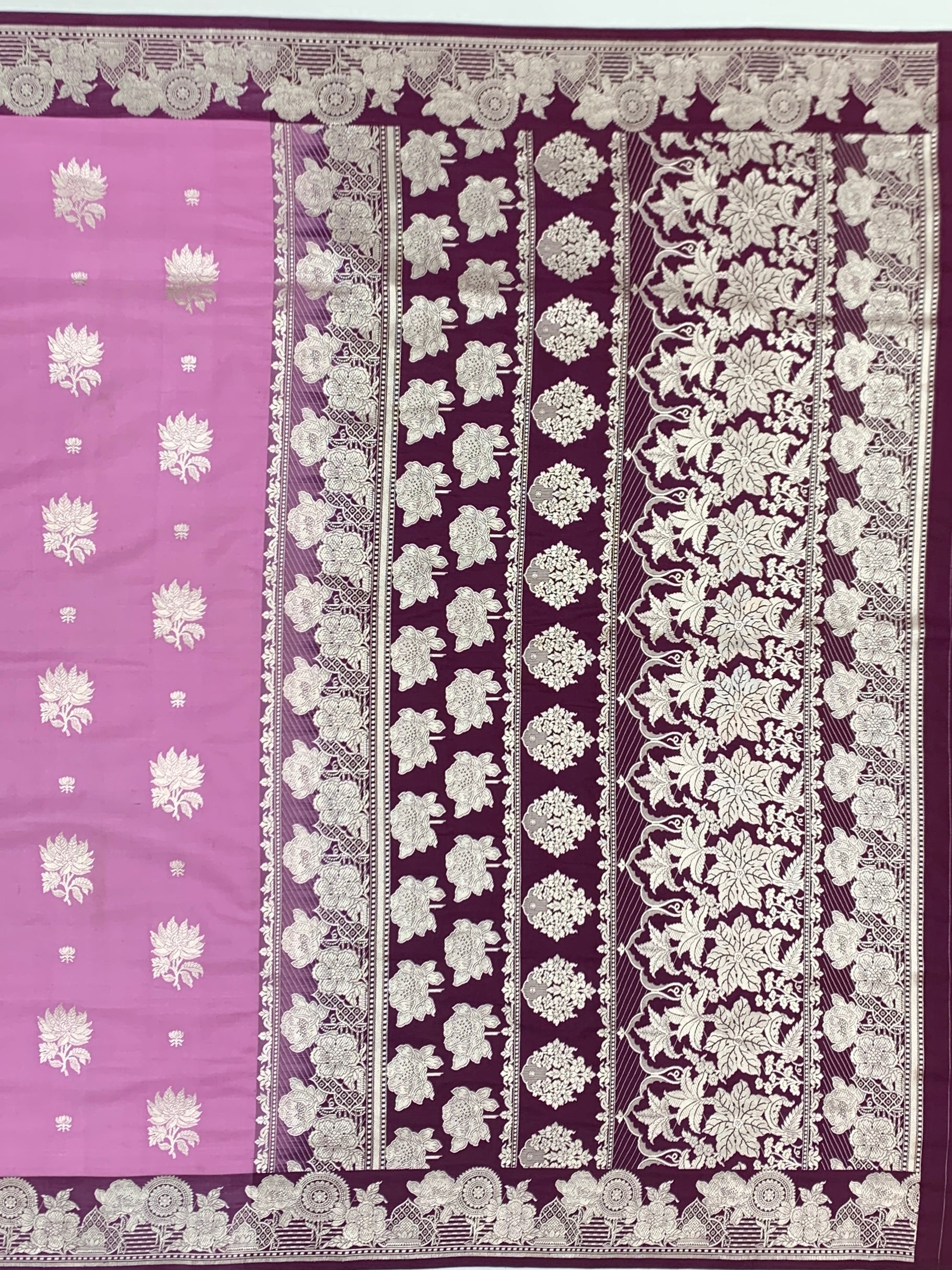 Exquisite Light Magenta-Pink Mashru Silk Saree