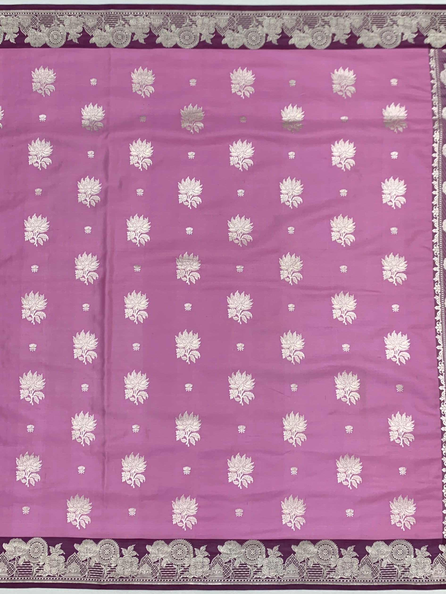 Exquisite Light Magenta-Pink Mashru Silk Saree