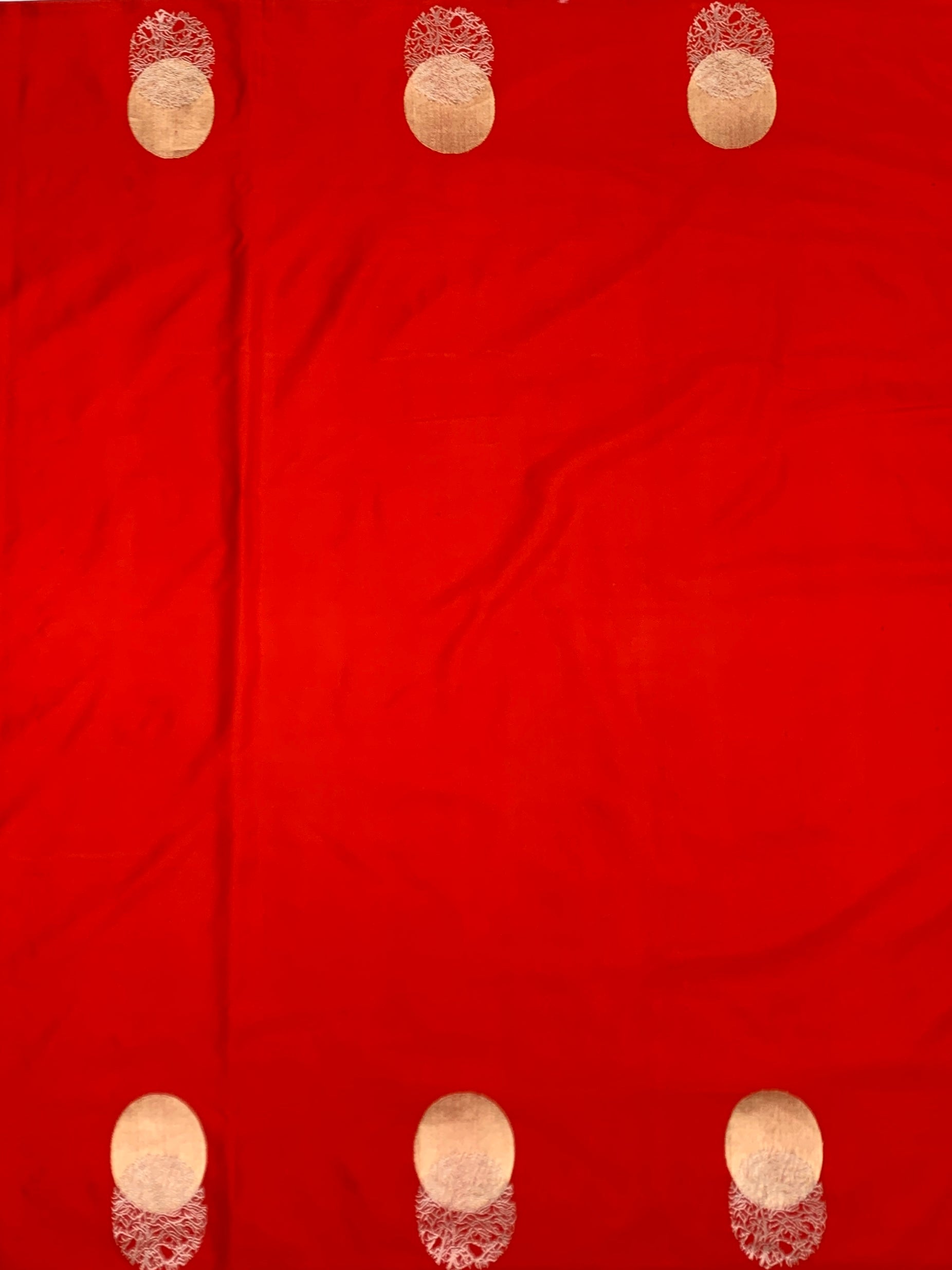 Crimson Red Contemporary Mashru Silk Saree