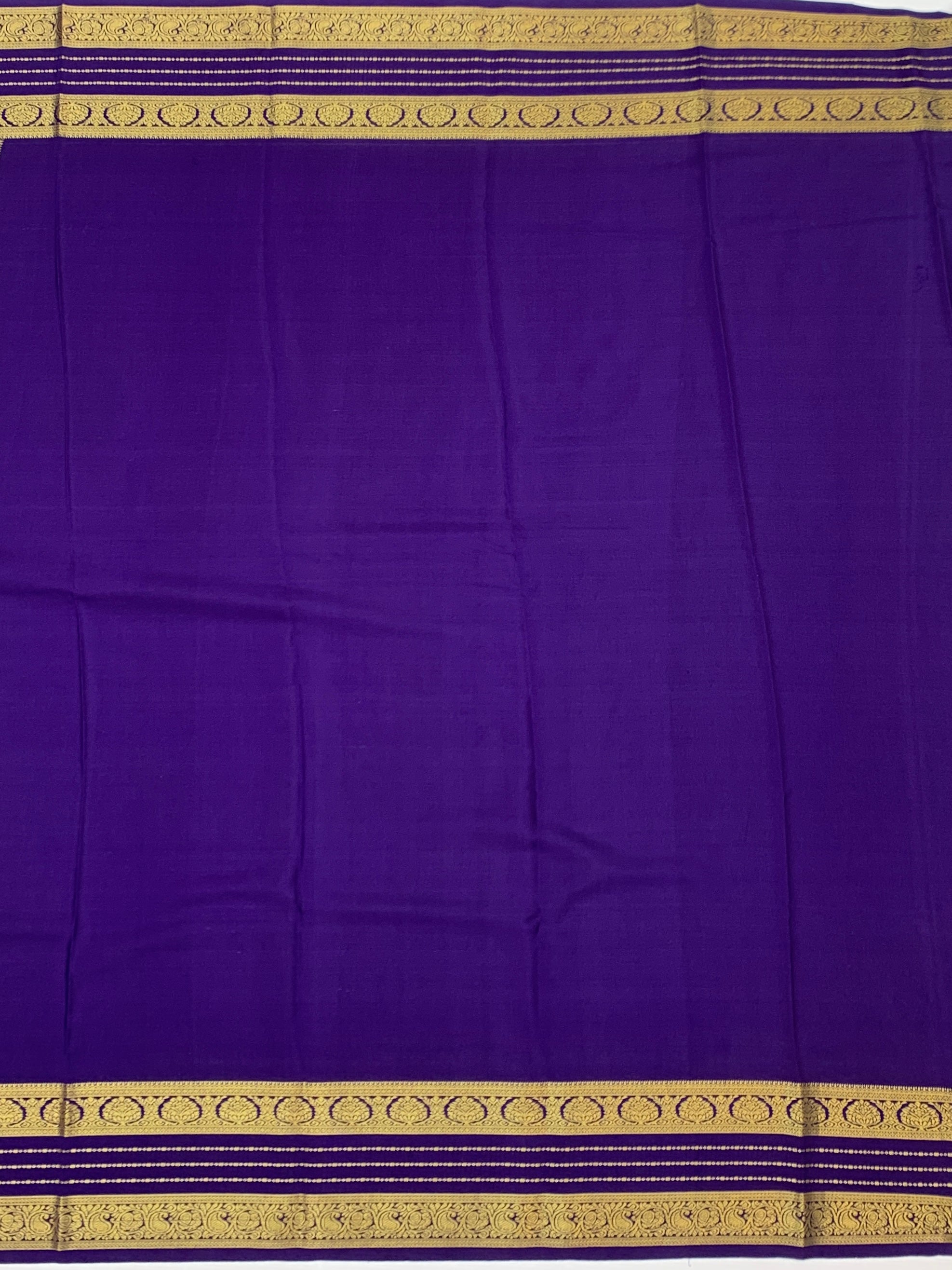 Mysore Silk Saree – Vibrant Pink & Royal Purple