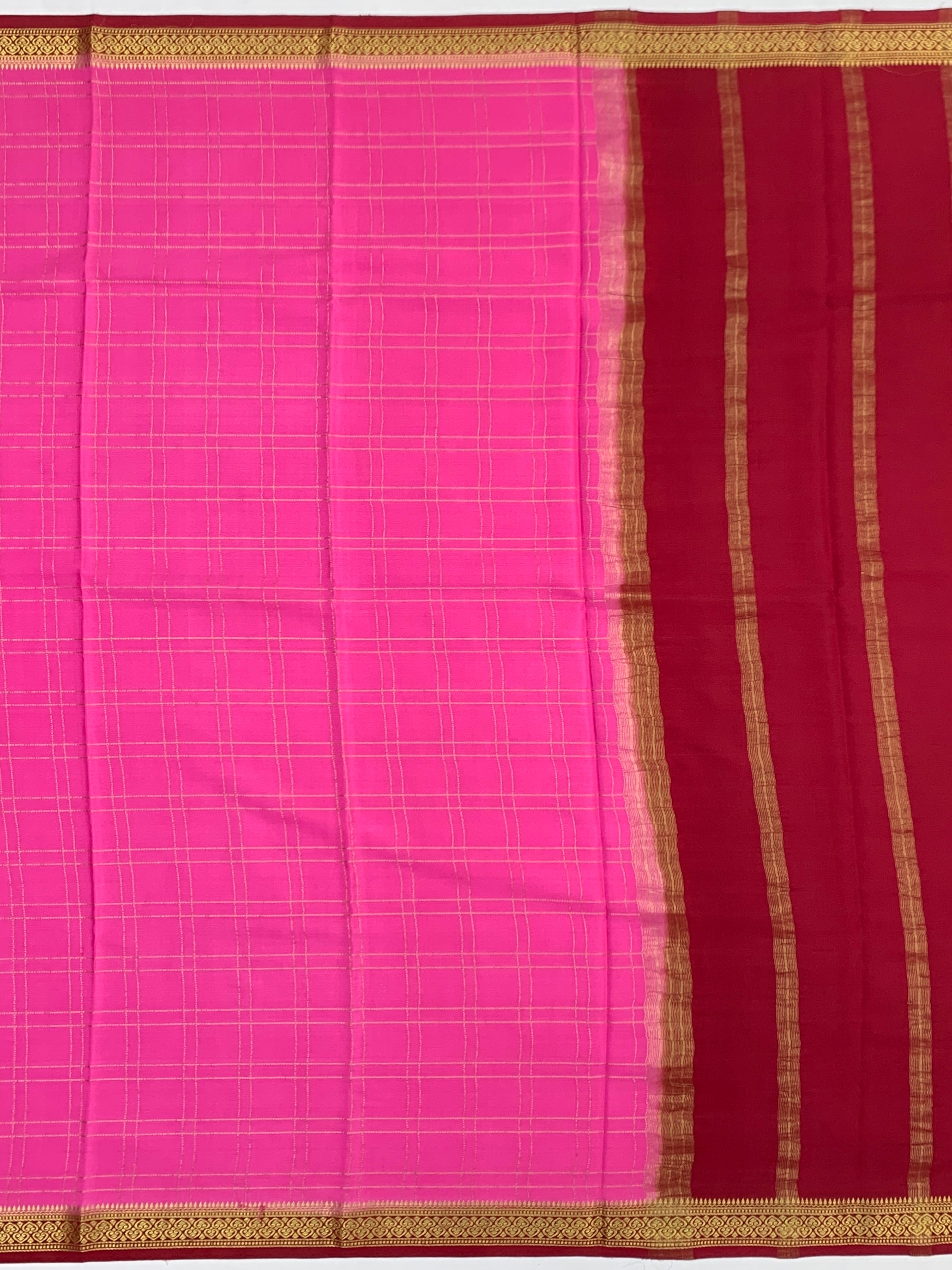 Elegant Contrast Mysore Silk Saree