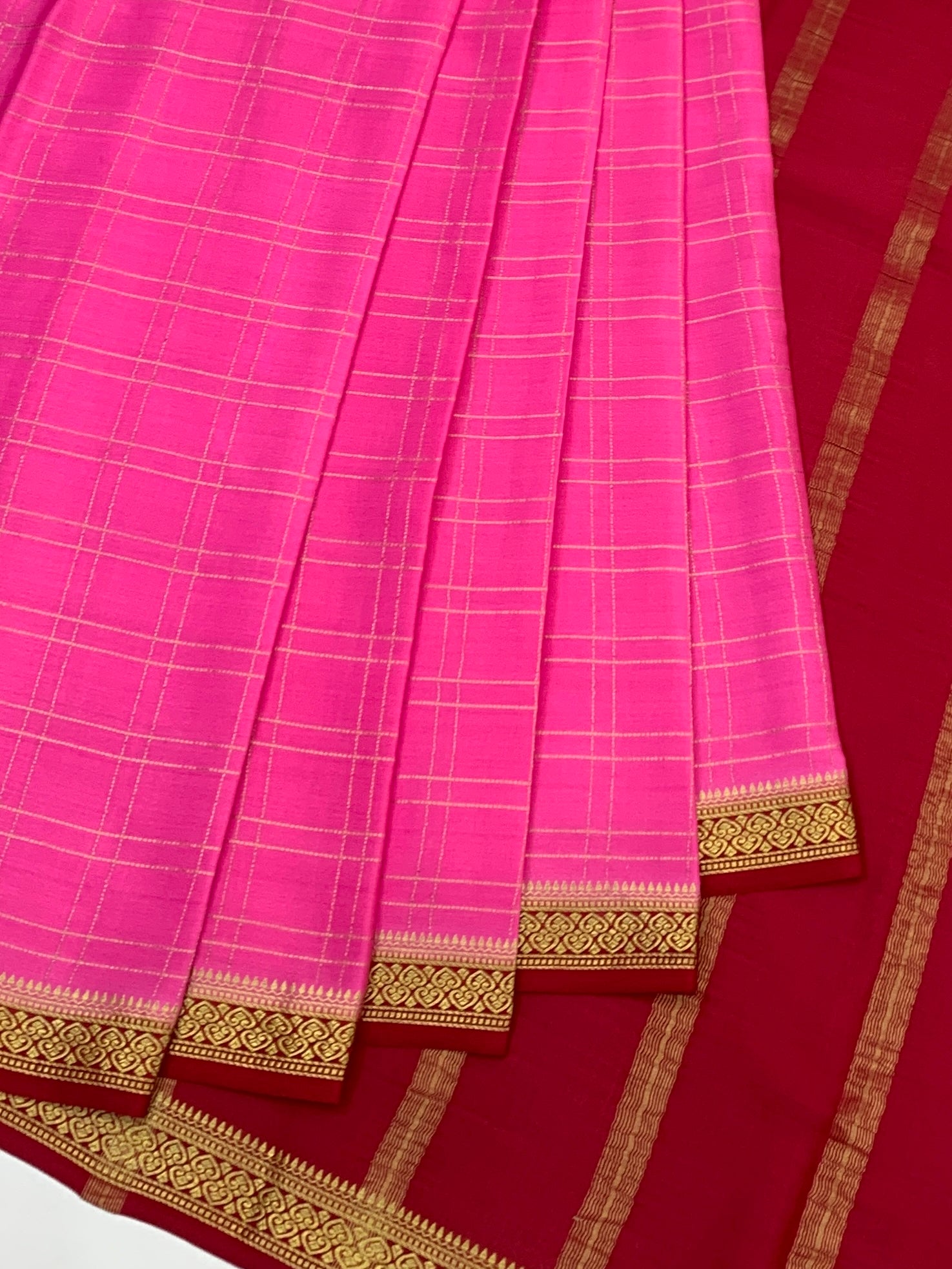 Elegant Contrast Mysore Silk Saree