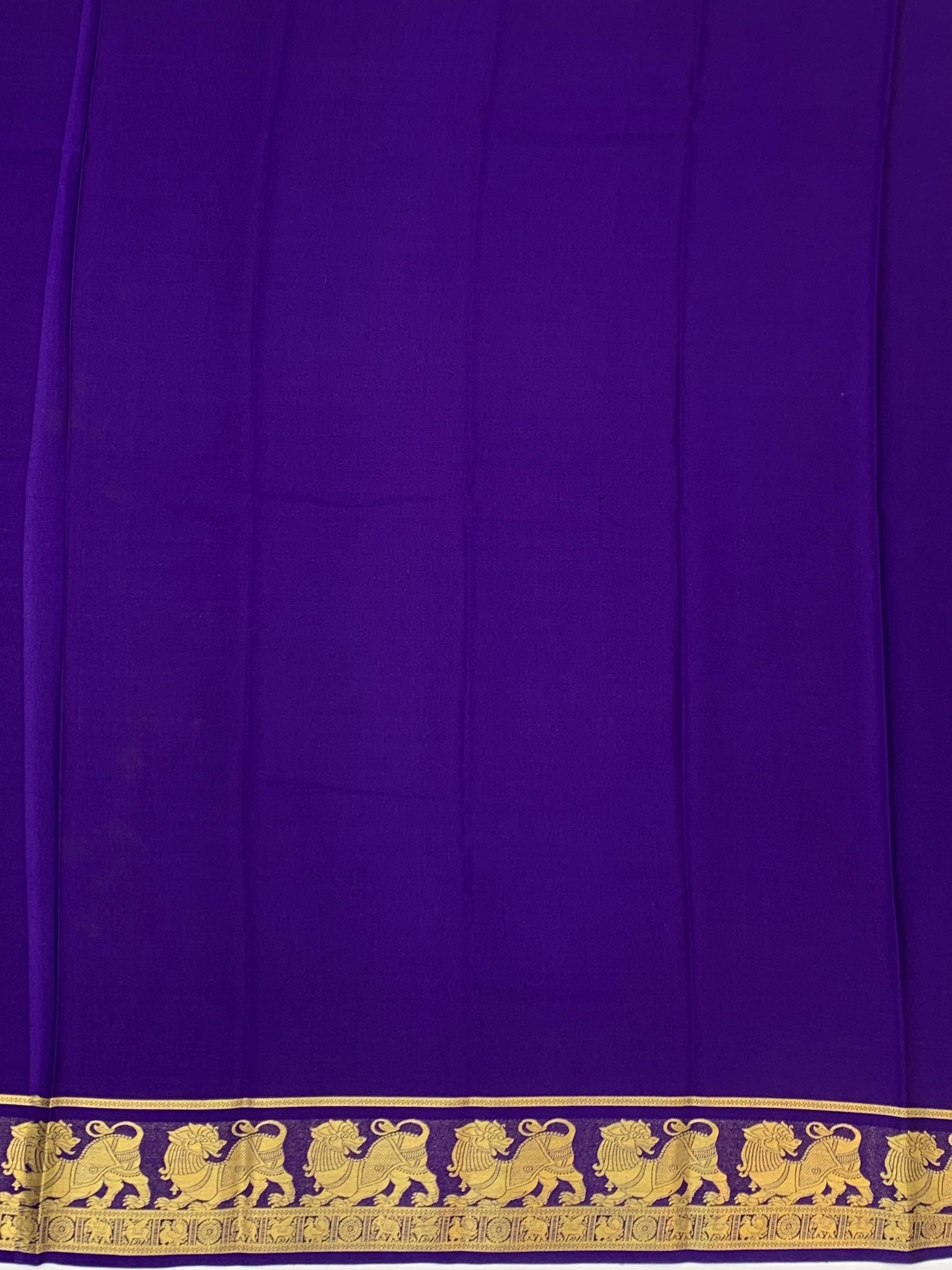 Exquisite Mysore Silk Saree – Sea Green & Royal Purple