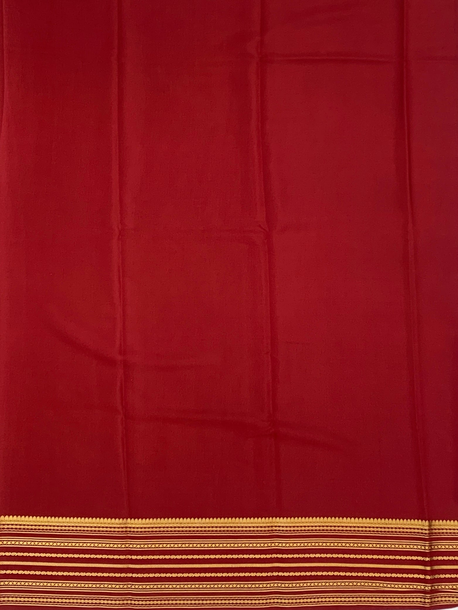 Heritage Mysore Silk Saree – Sun-Kissed Yellow & Deep Maroon