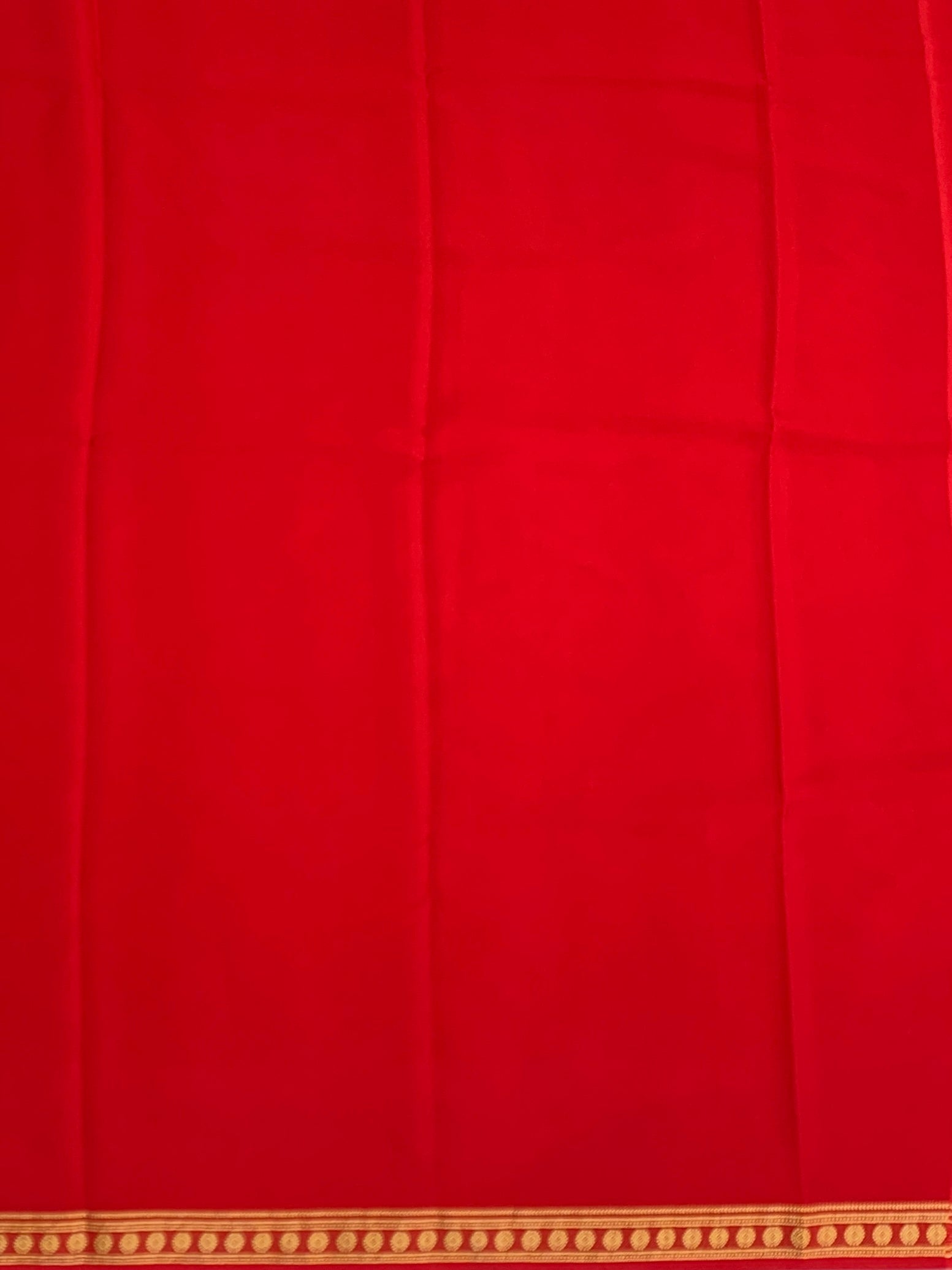 Radiant Red Mysore Silk Saree