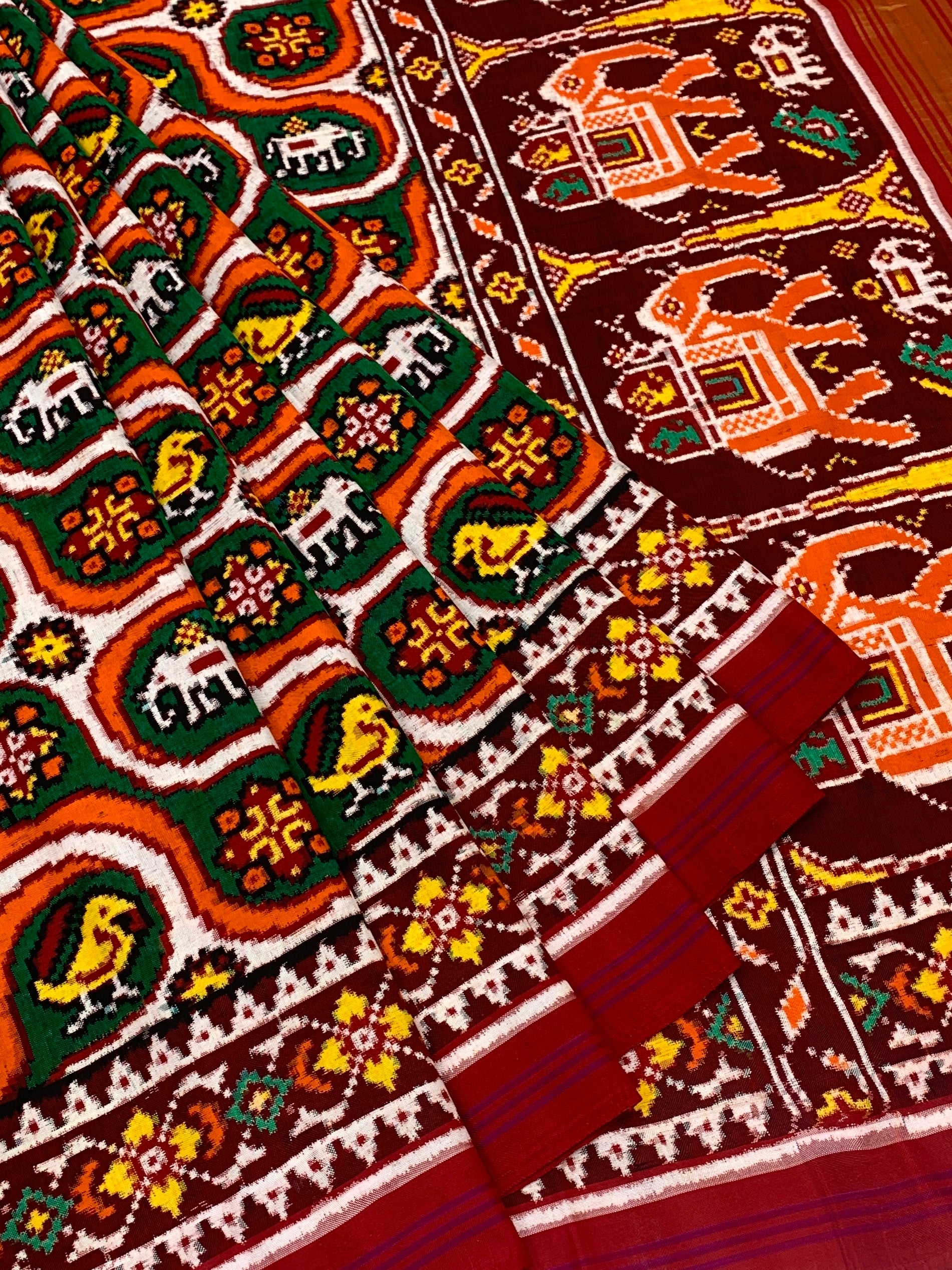 Patan Patola Saree In Multi-Colour