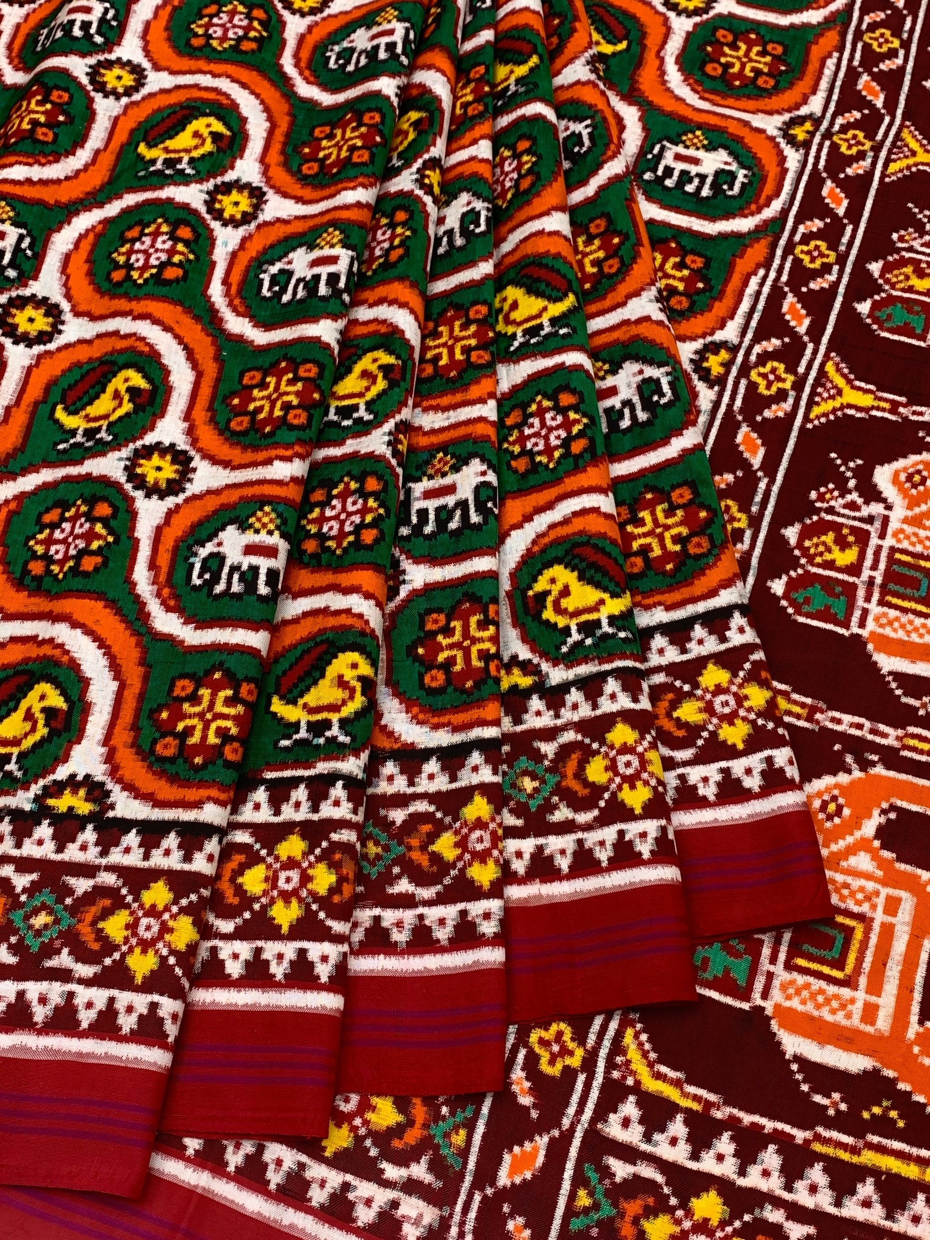 Patan Patola Saree In Multi-Colour
