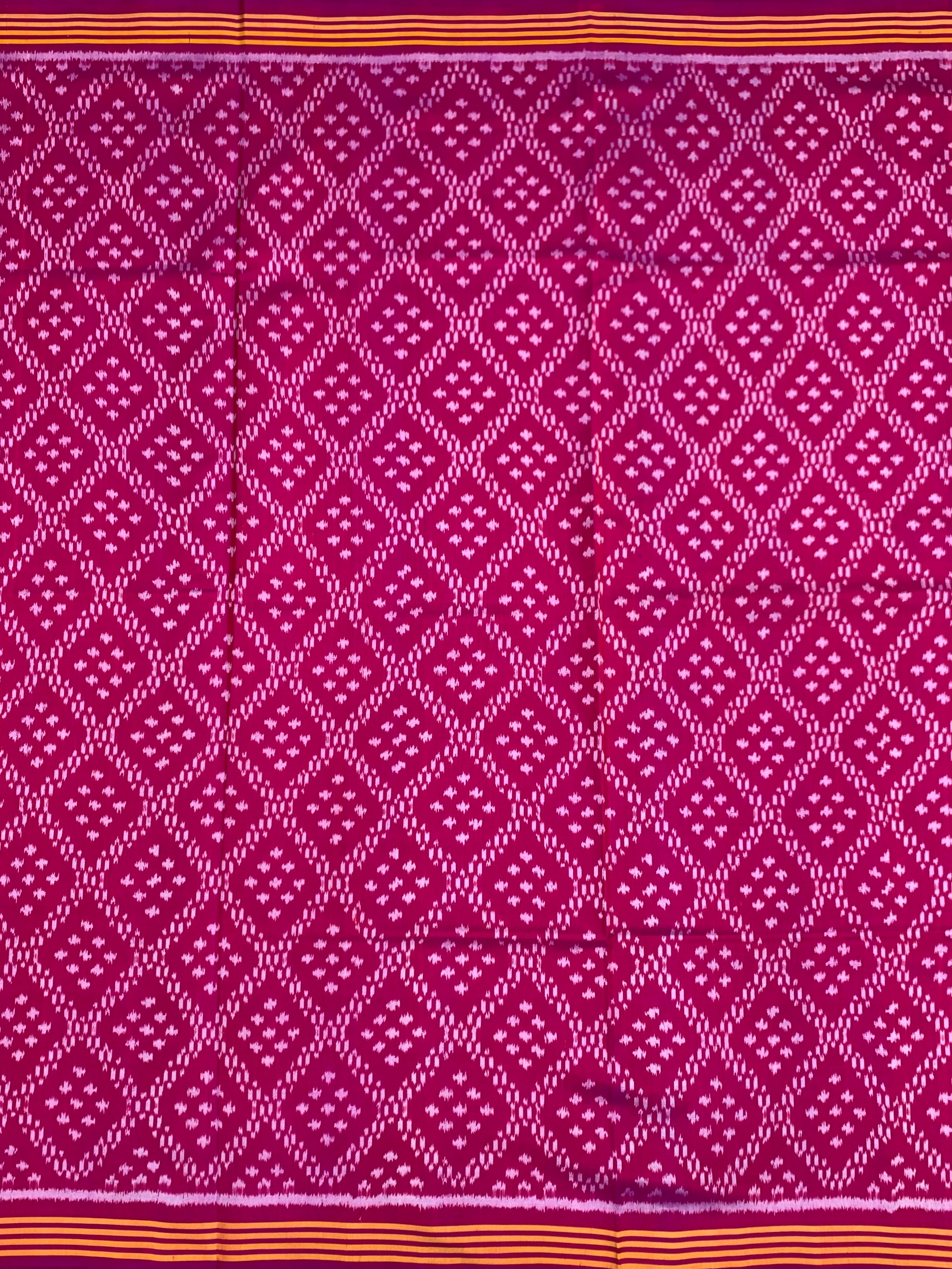 Rani Pink & Deep Violet Patola Saree with Artistic Parrot Pallu
