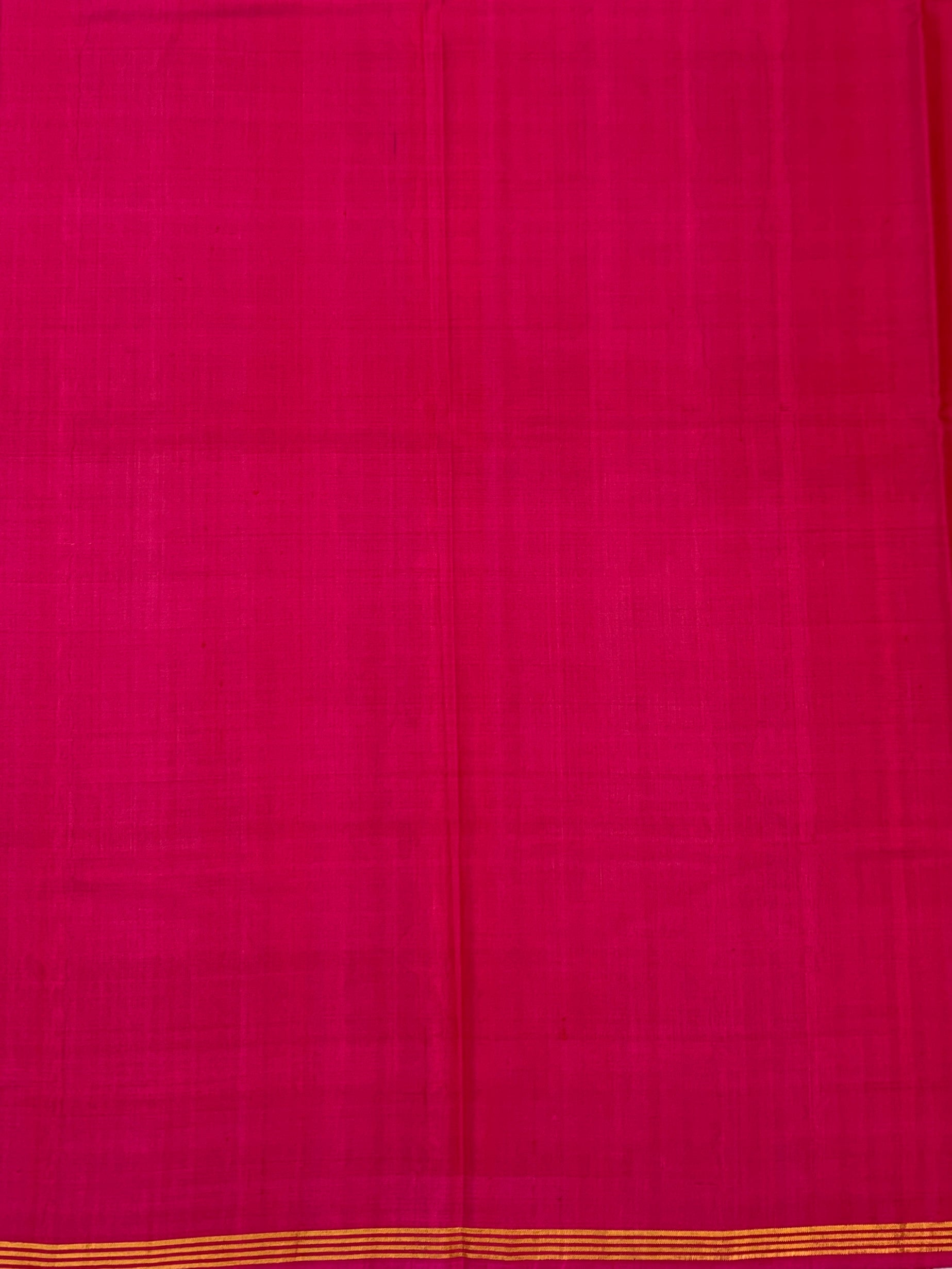 Charcoal Grey & Magenta Patola Silk Saree