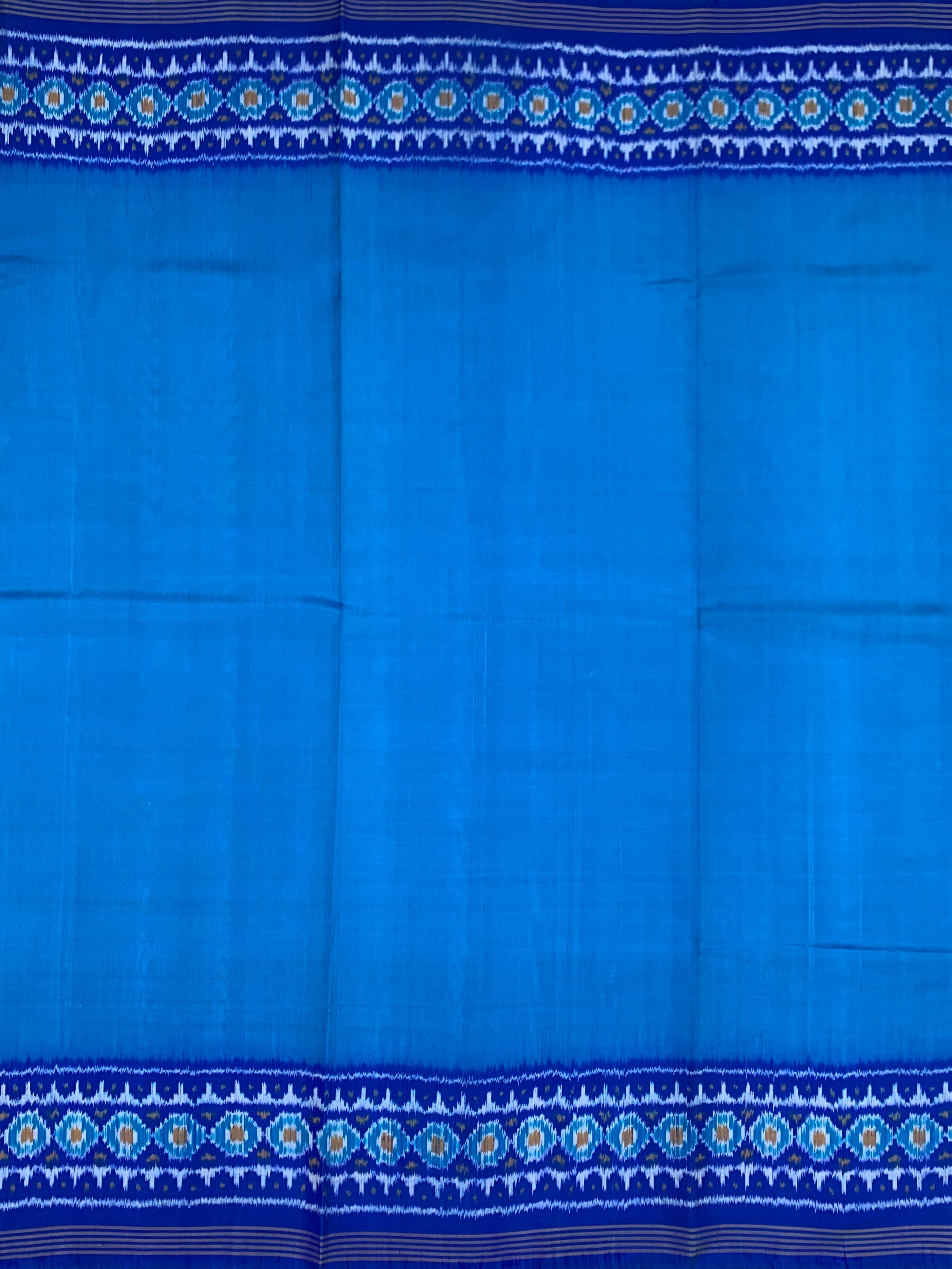 Electric Blue & Turquoise Patola Saree