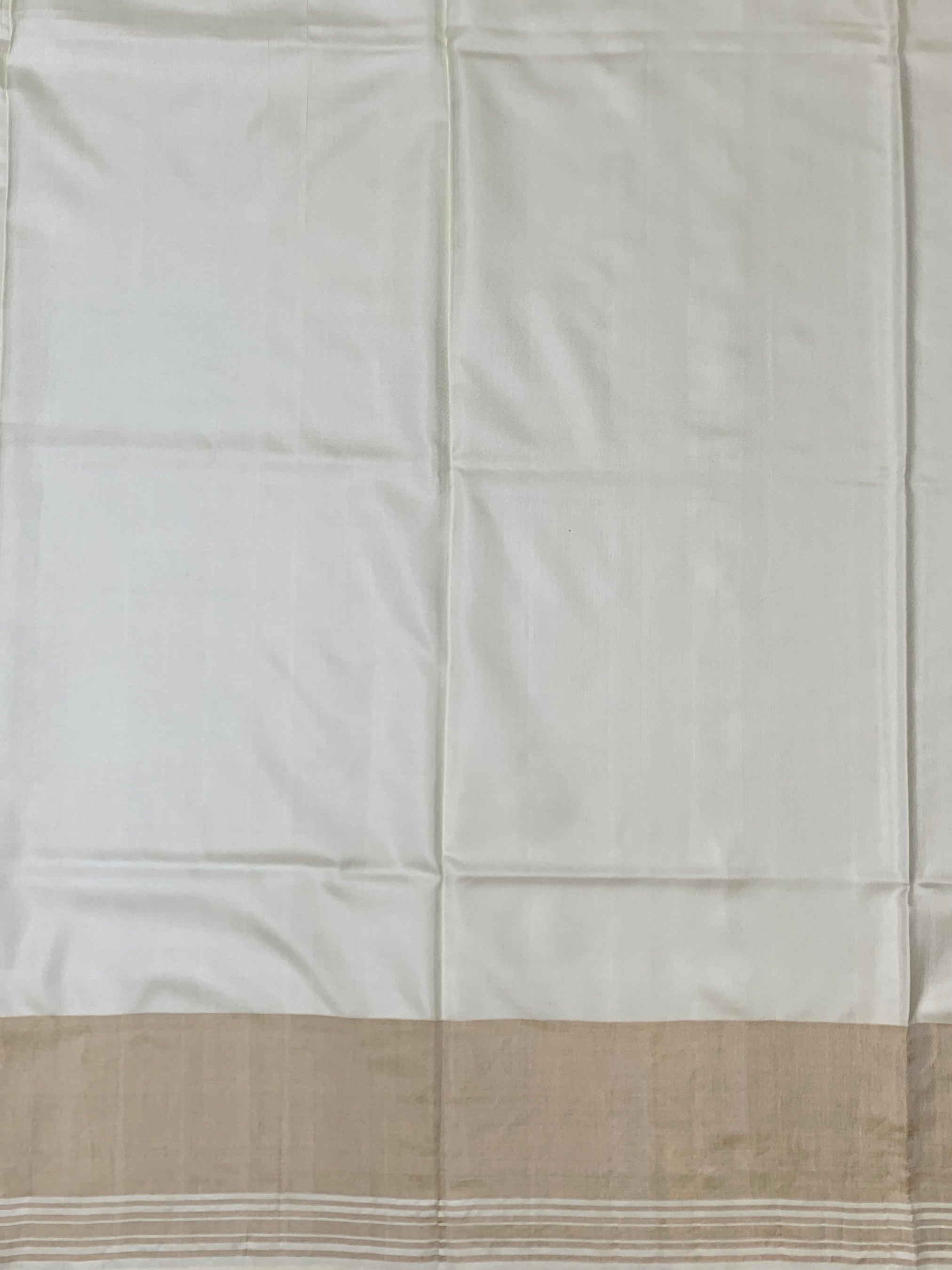 Light Blue & Cream Patola Silk Saree