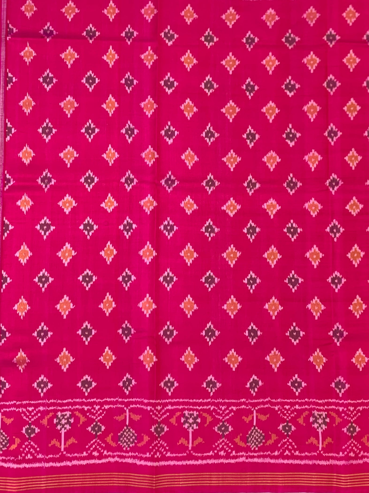 Timeless Rani Pink Patola Saree