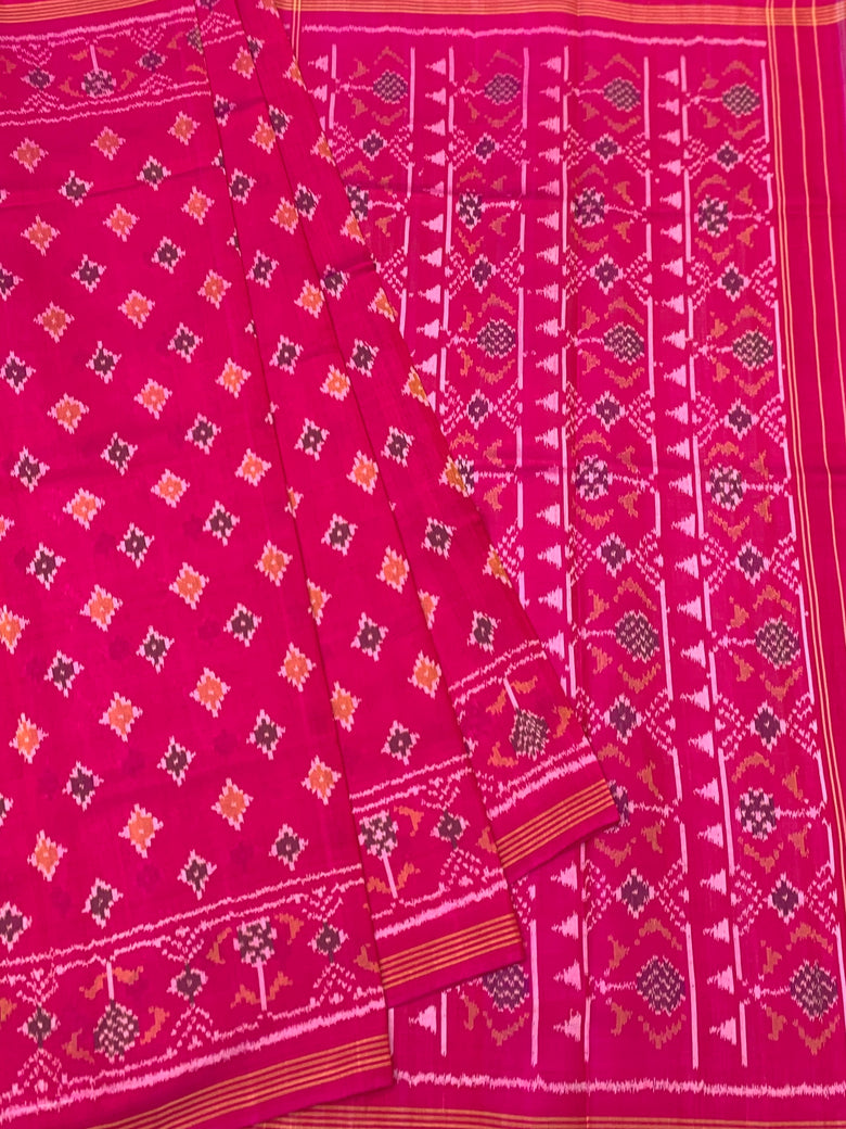 Timeless Rani Pink Patola Saree