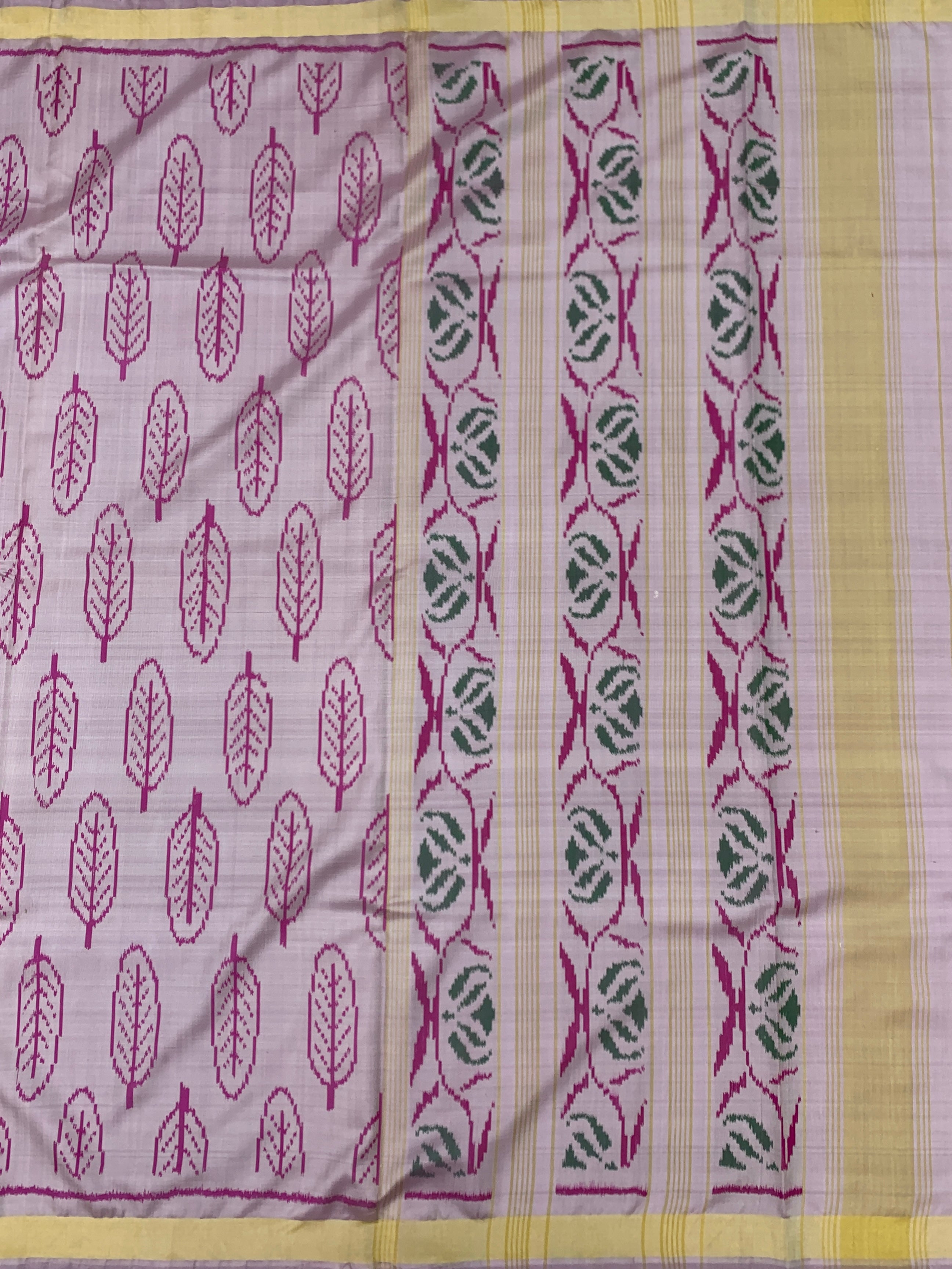 Pastel Lavender Rajkot Patola Silk Saree
