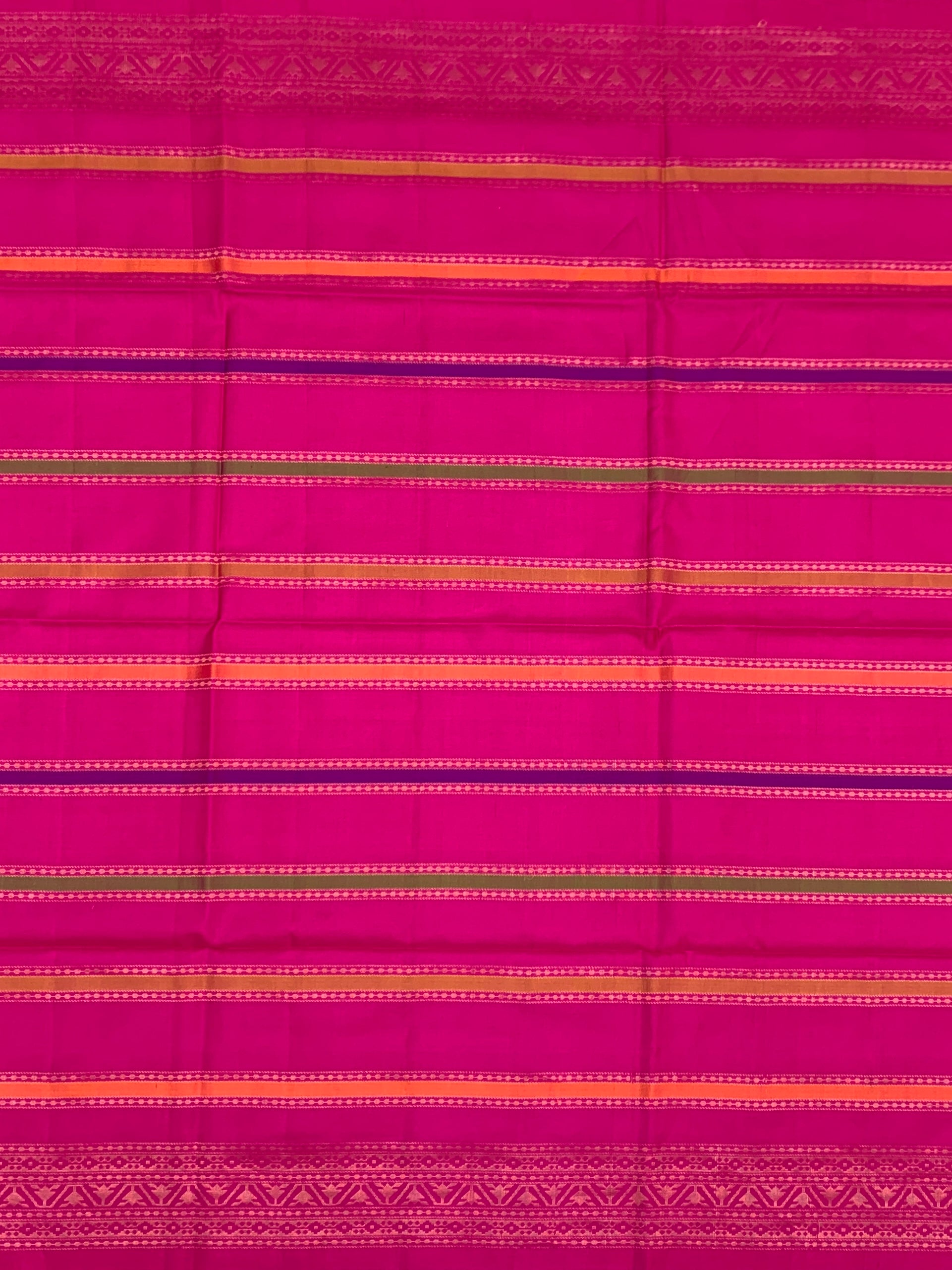 Soft Silk Saree Deep-Magenta In Colour