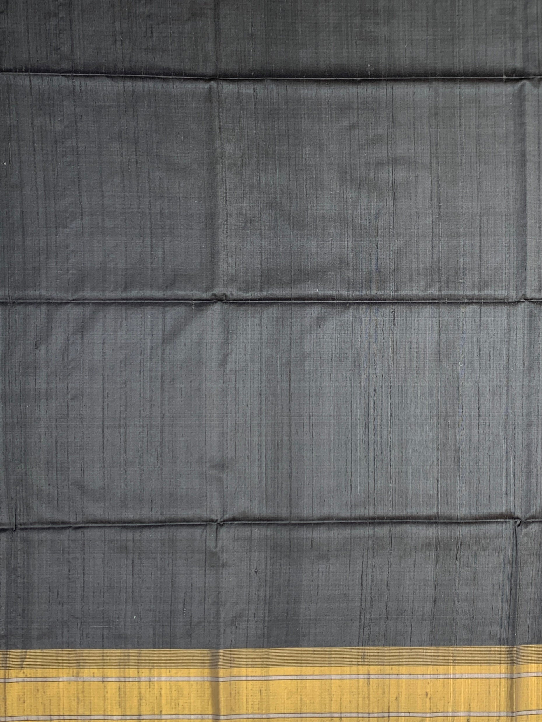 Charcoal Elegance: Handcrafted Soft Silk Saree