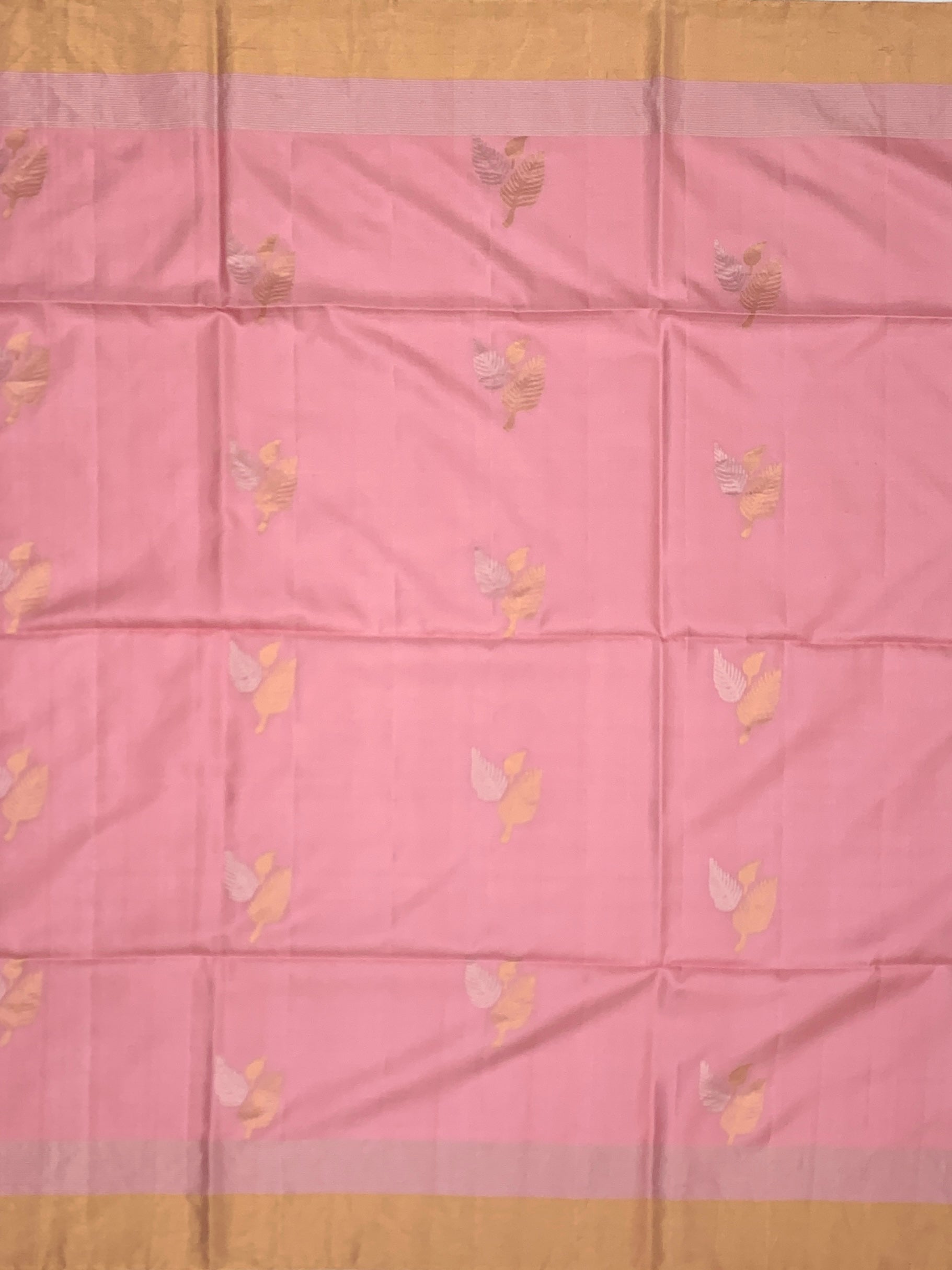 Soft Silk Saree Rose-Pink In Colour