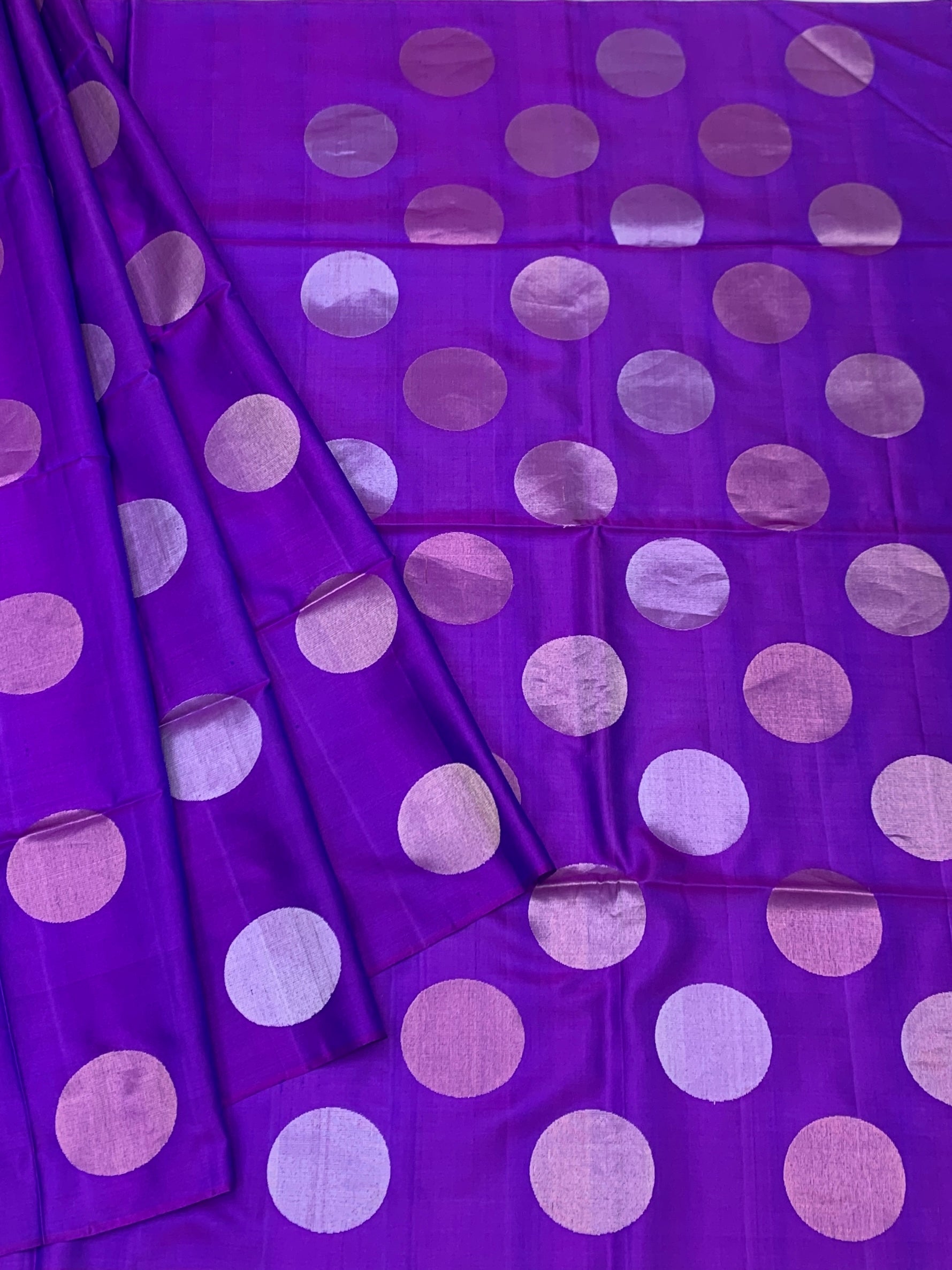 Vibrant Purple soft silk saree