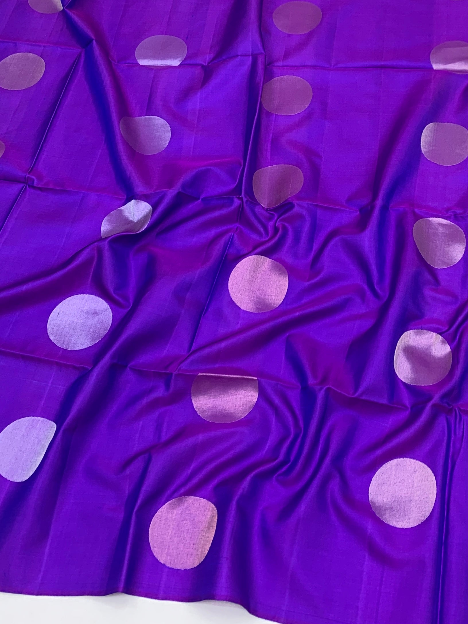 Vibrant Purple soft silk saree