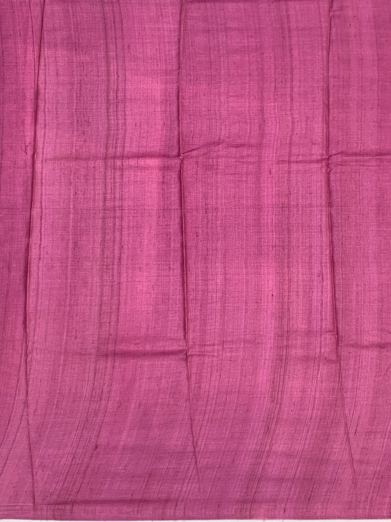 Berry Mauve & Cream: Traditional Printed Tussore Silk Saree