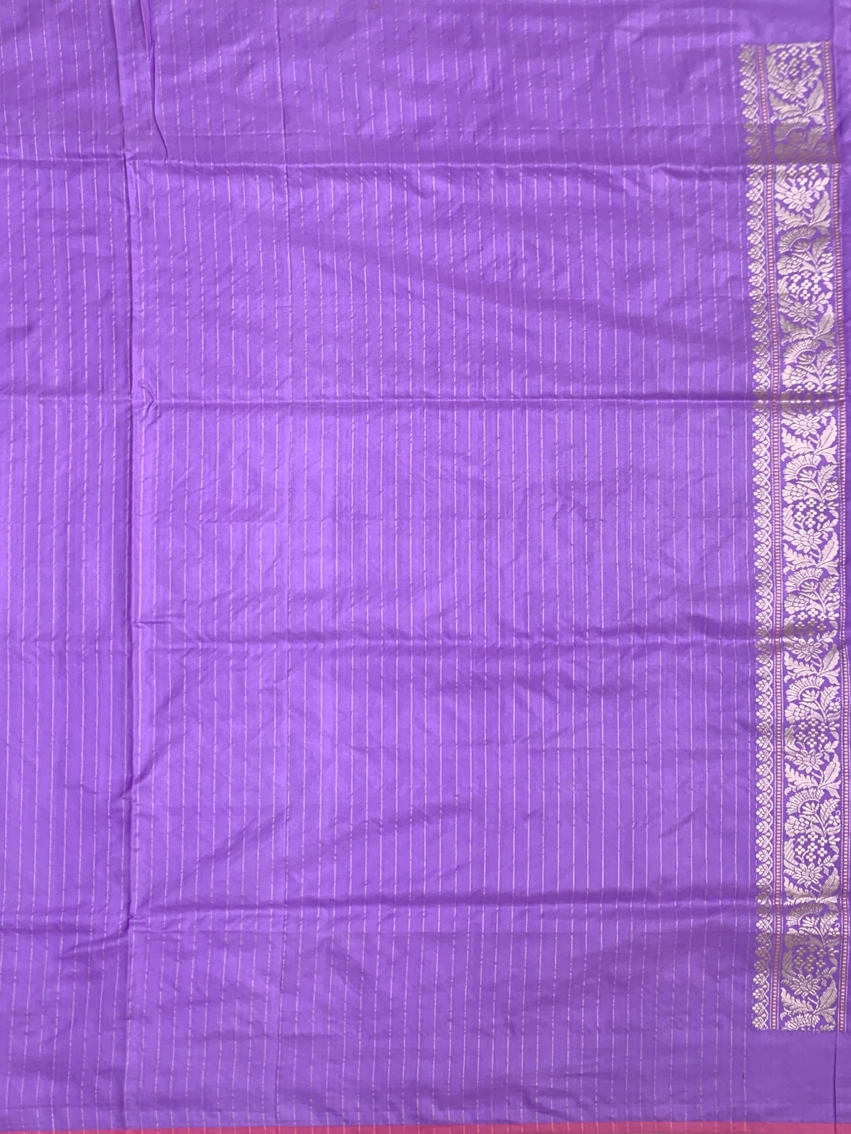 Modern Muse: Lavender Chevron Zari Banarasi Silk Saree