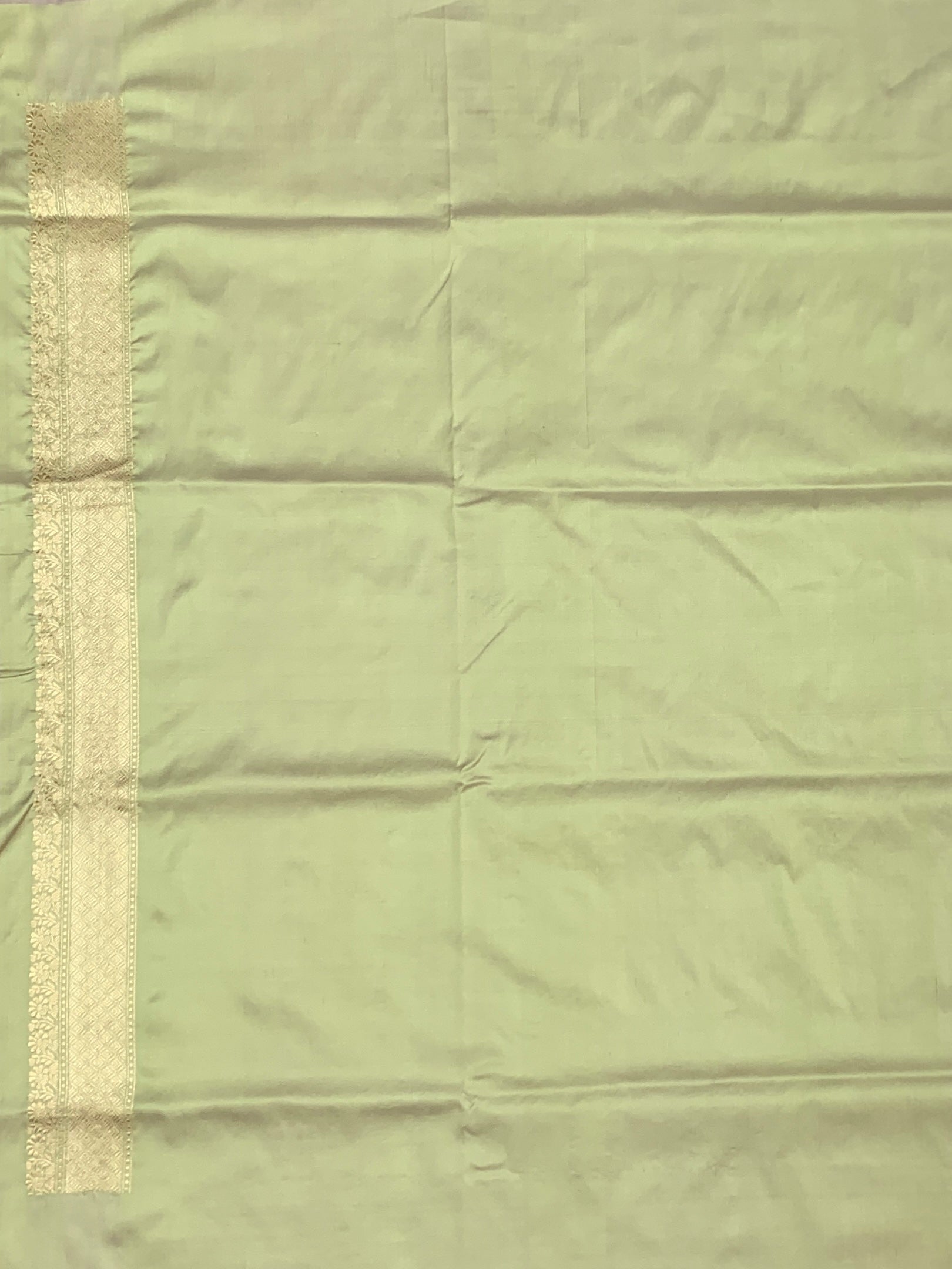 Mint Meadow: Pastel Green Meenakari Boota Banarasi Silk Saree
