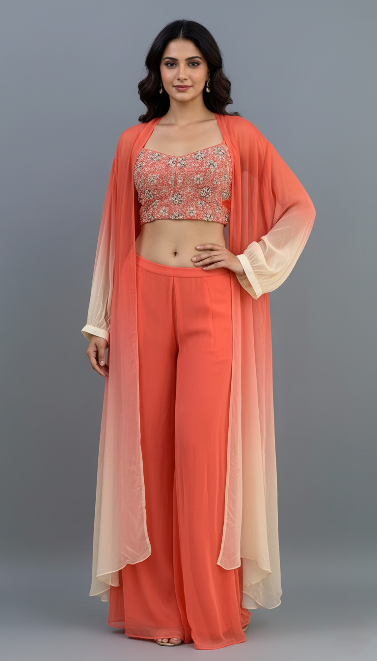 Indo Western Cape Set