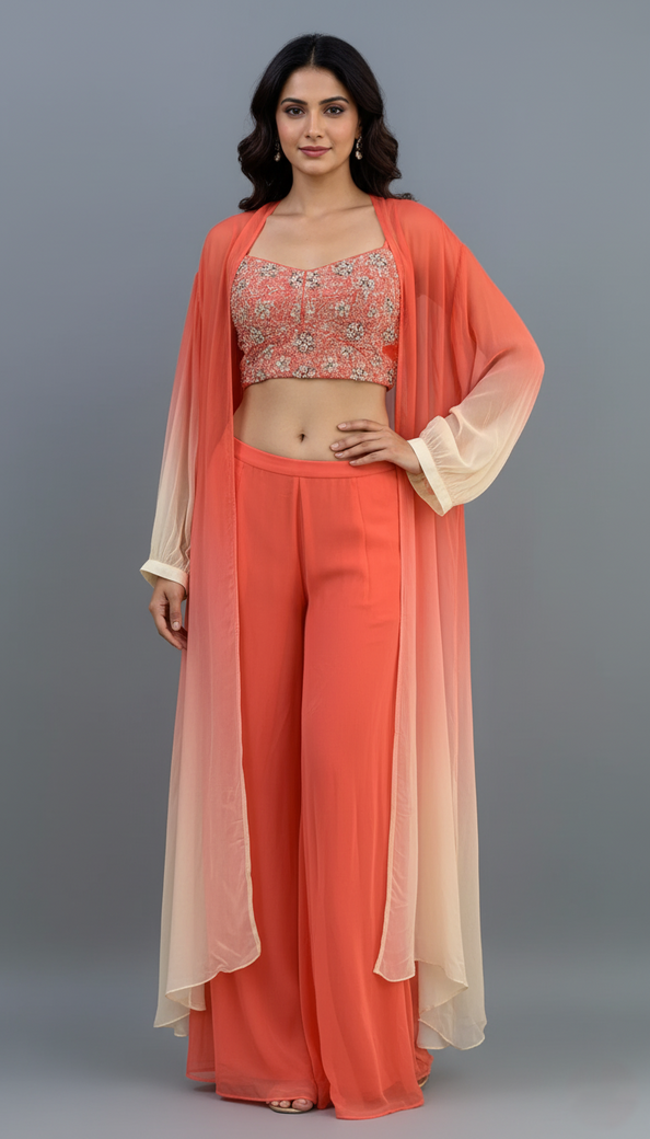 Indo Western Cape Set