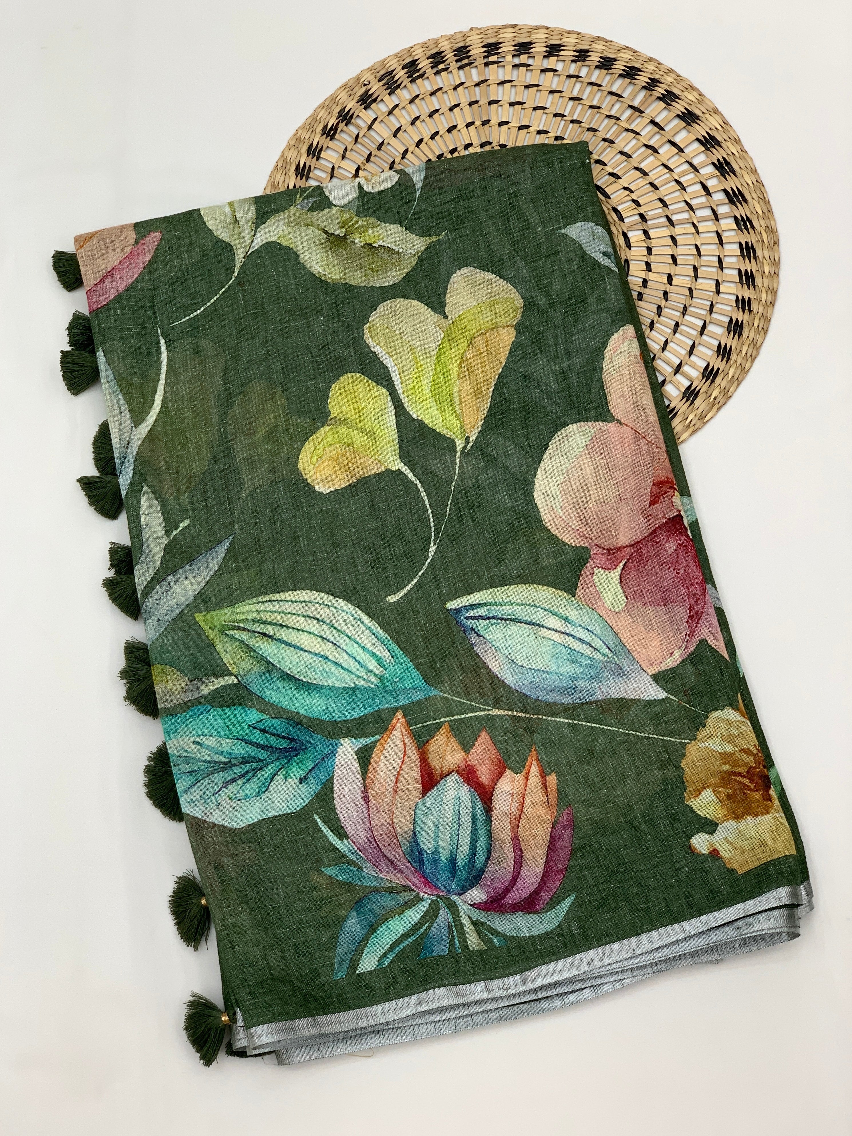 Linen Saree