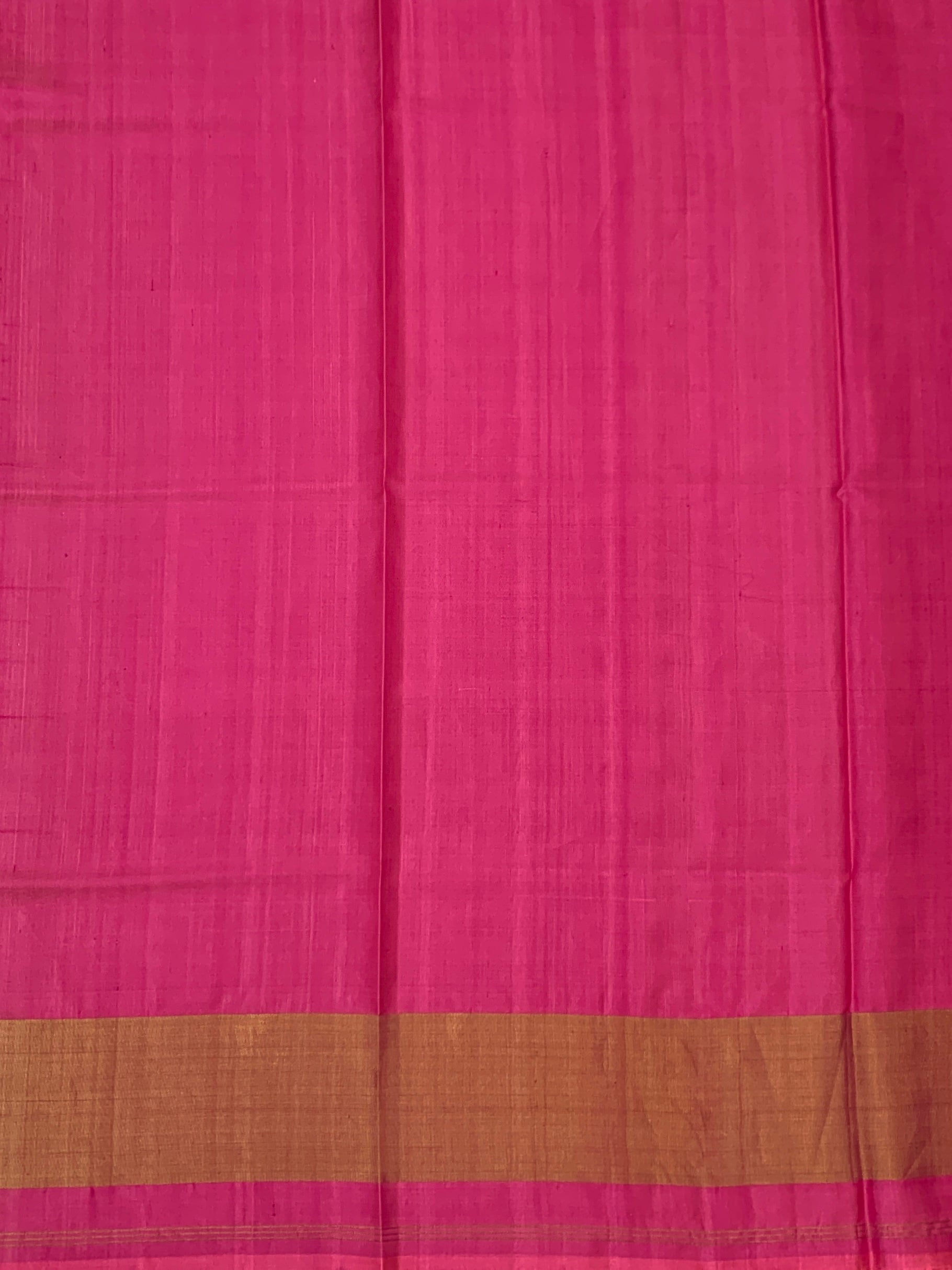 Radiant Rani Pink & Olive: Heritage Geometric Rajkot Patola Silk Saree