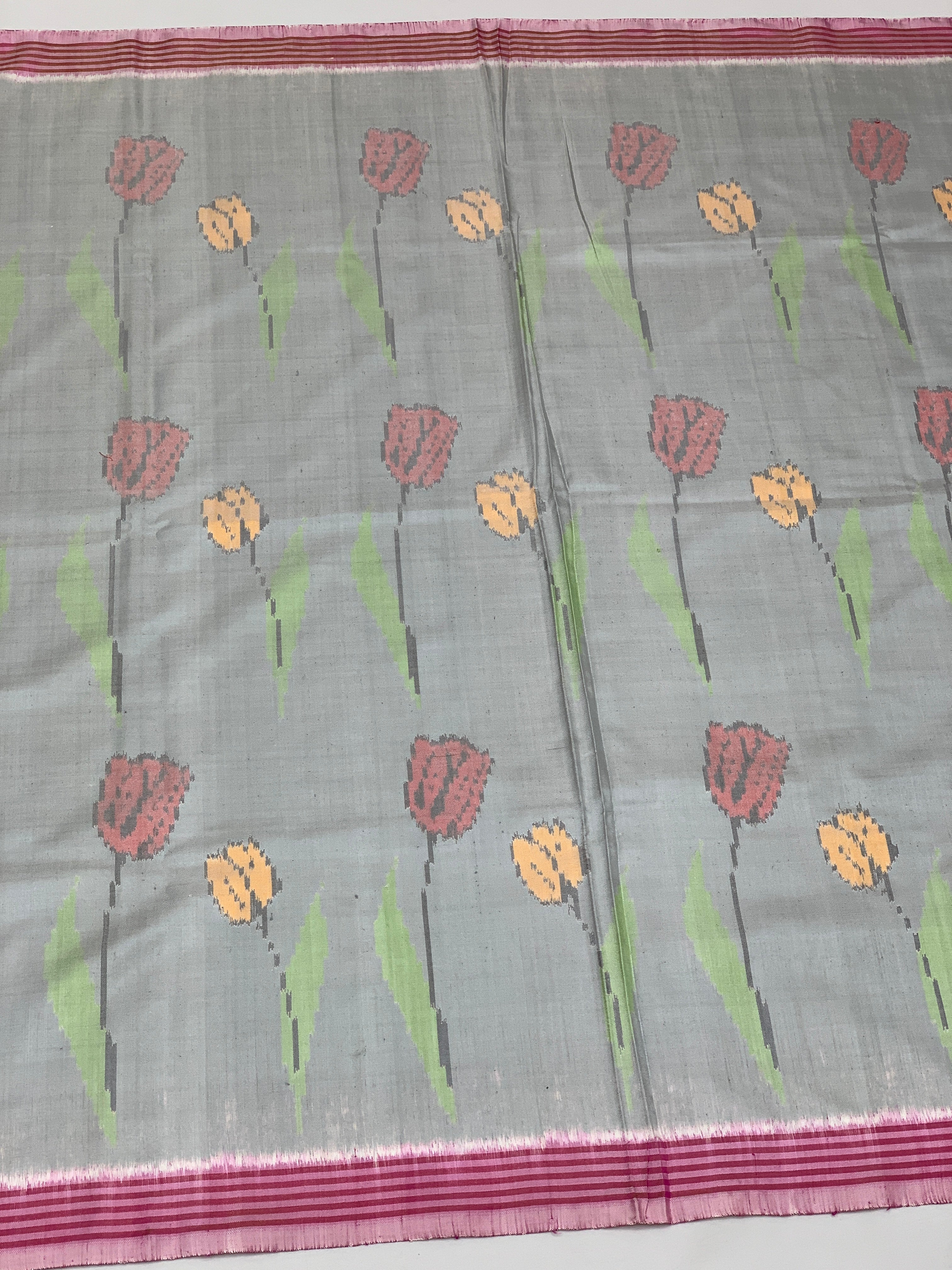 Patola Saree Grey In Colour