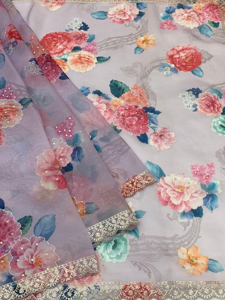 Organza Saree