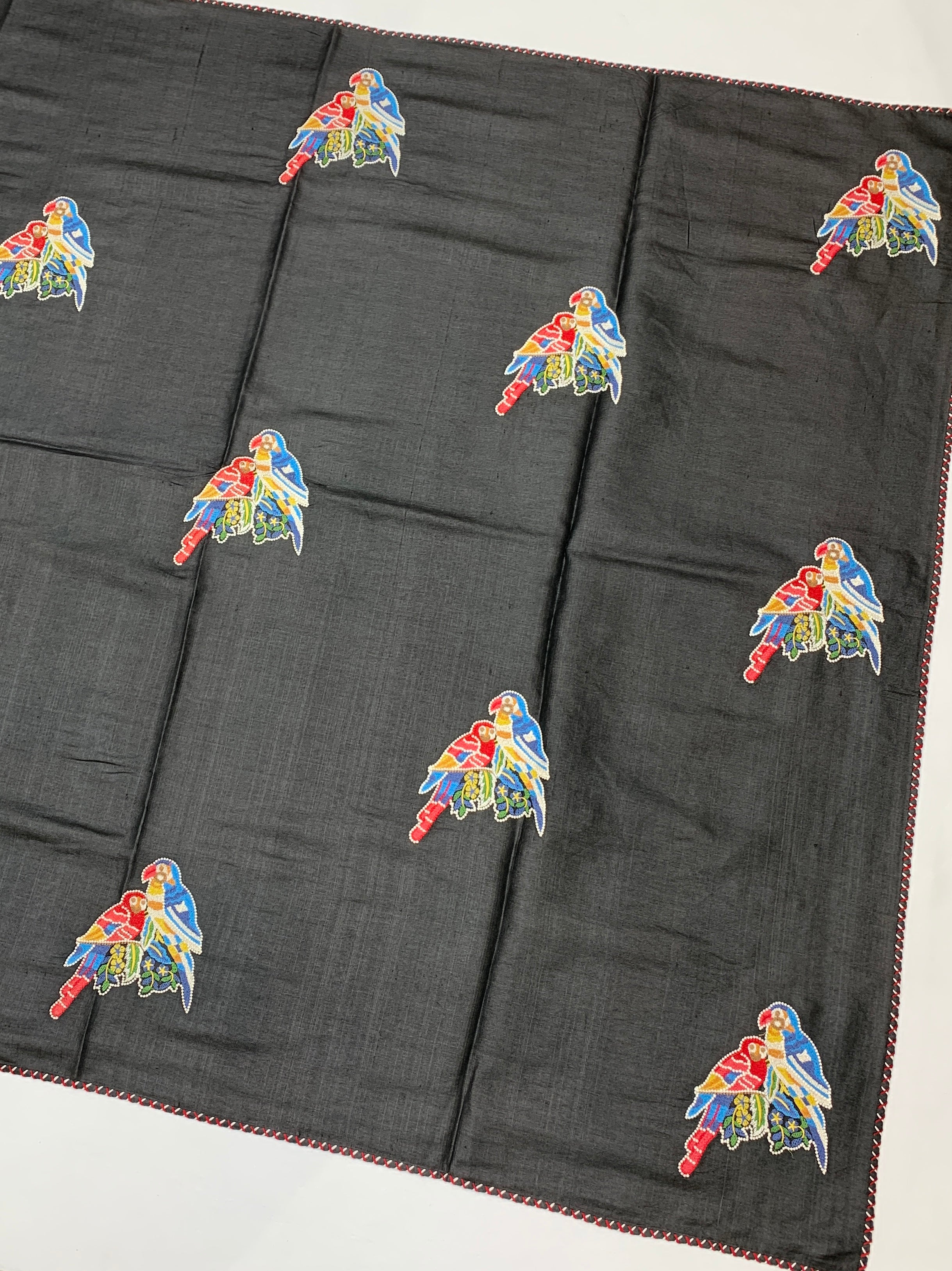 Tussore Saree Black In Colour