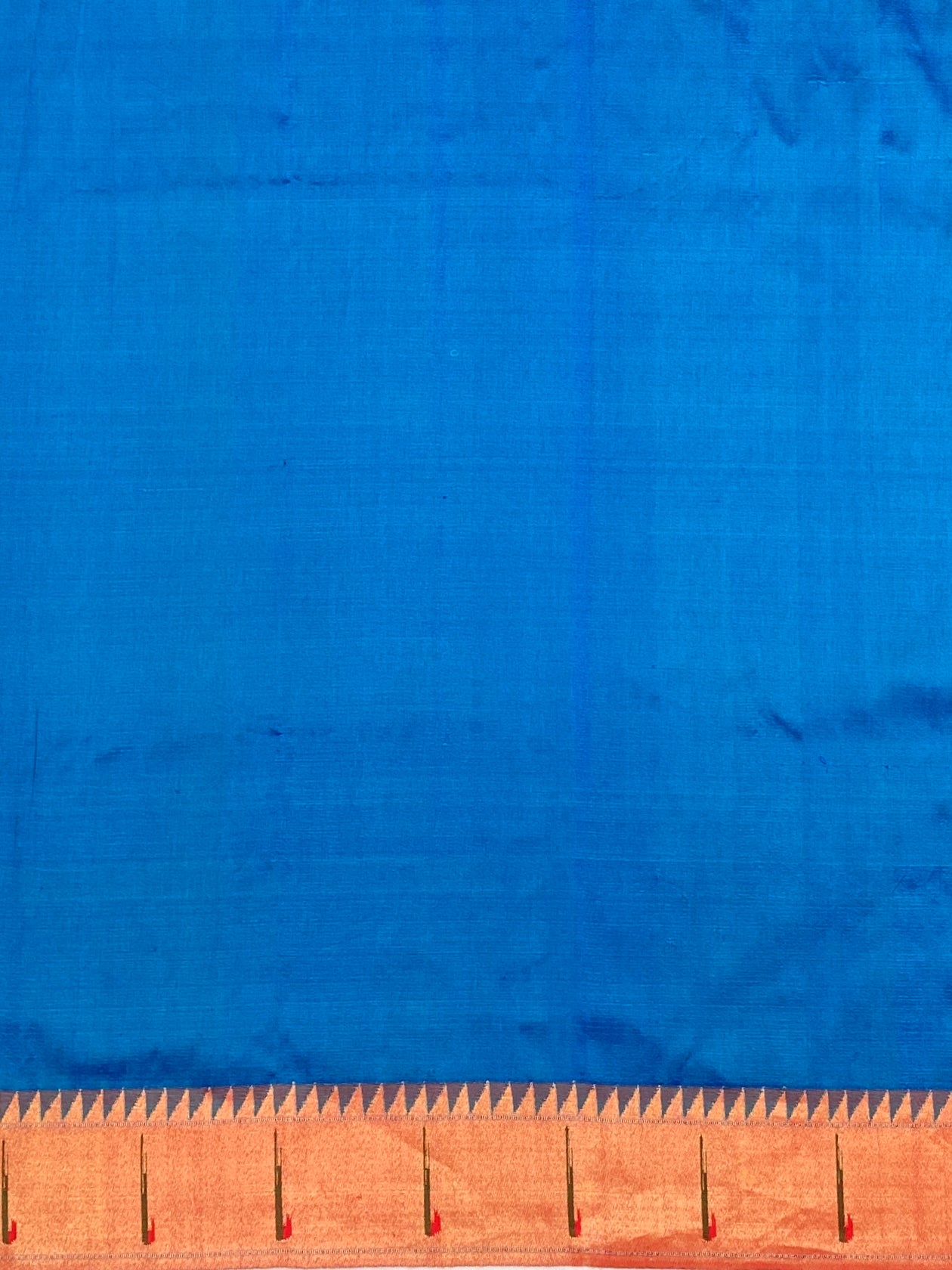 Exquisite Royal Blue Paithani Silk Saree with Grand Peacock Pallu