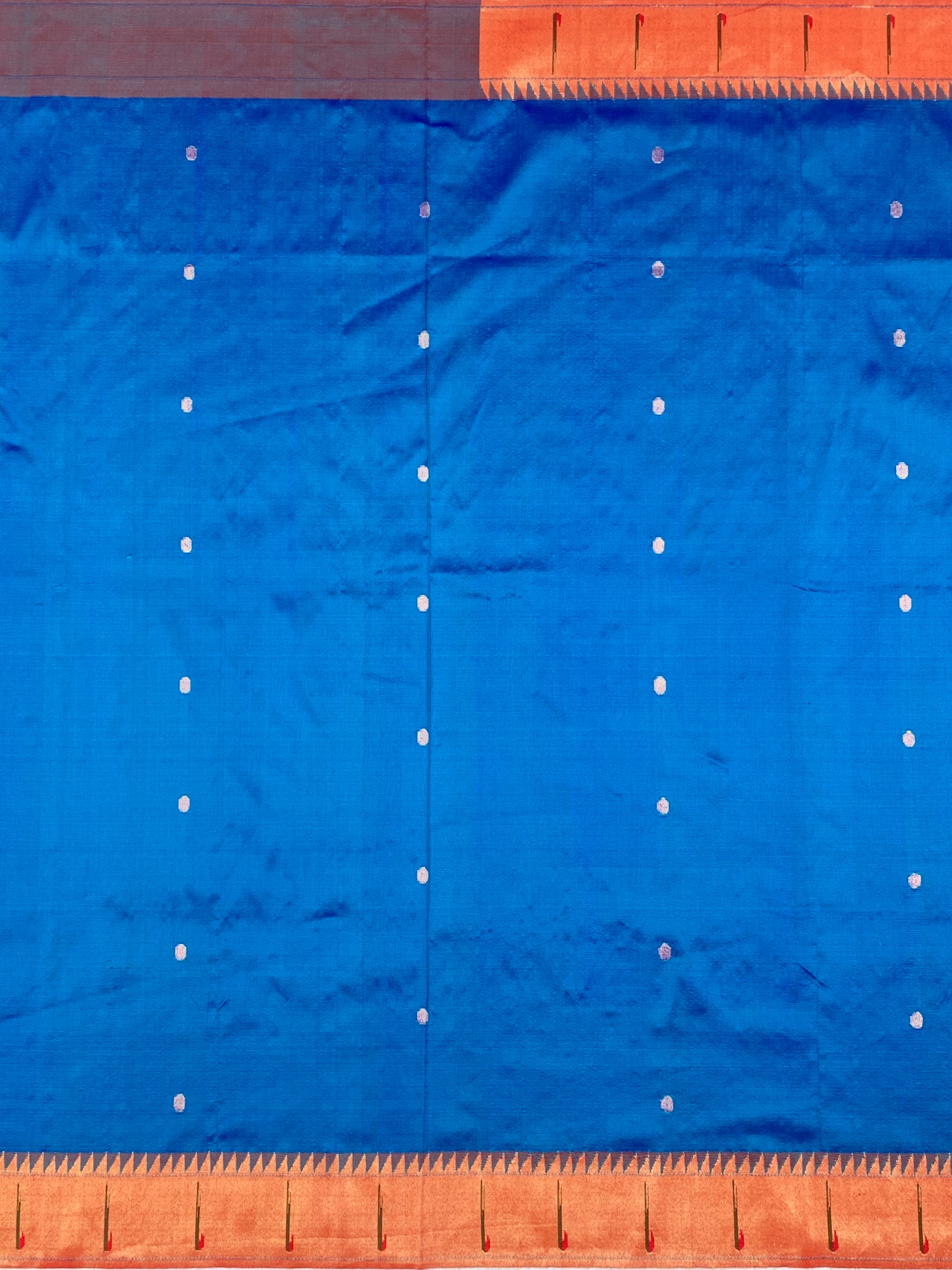 Exquisite Royal Blue Paithani Silk Saree with Grand Peacock Pallu