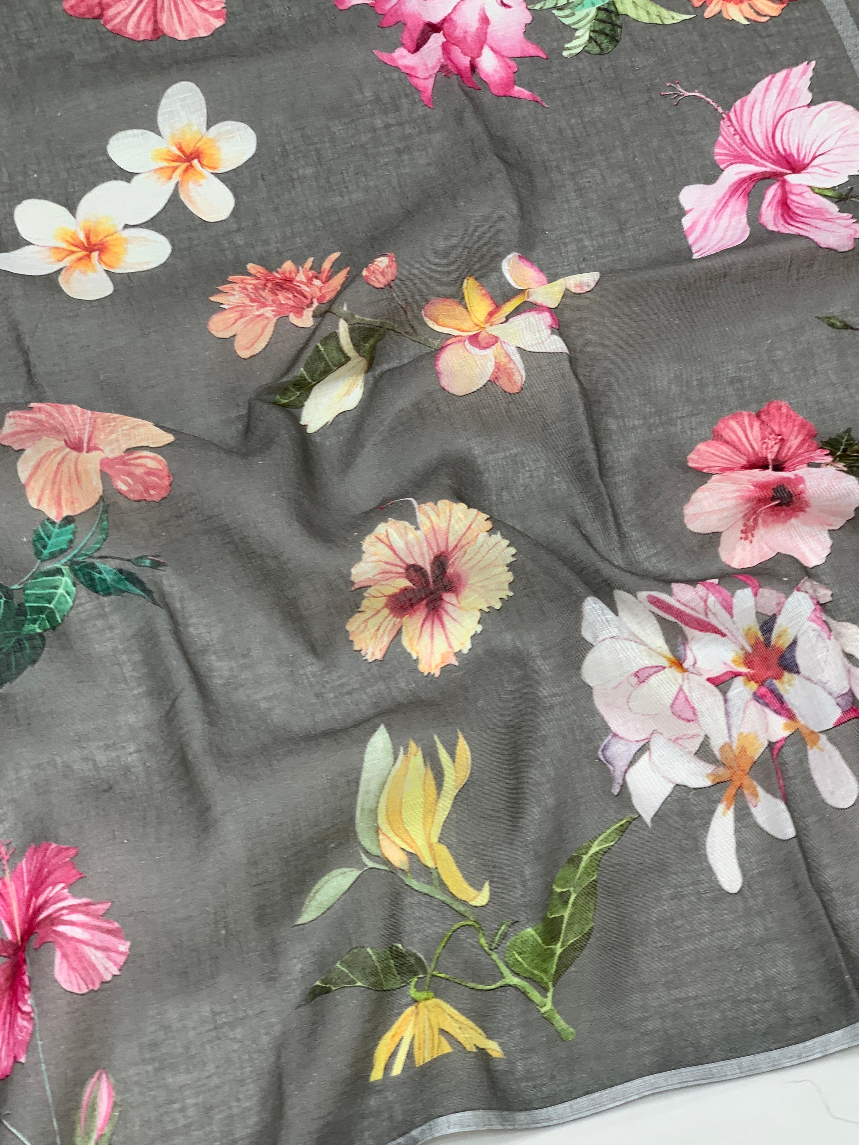 Linen Saree