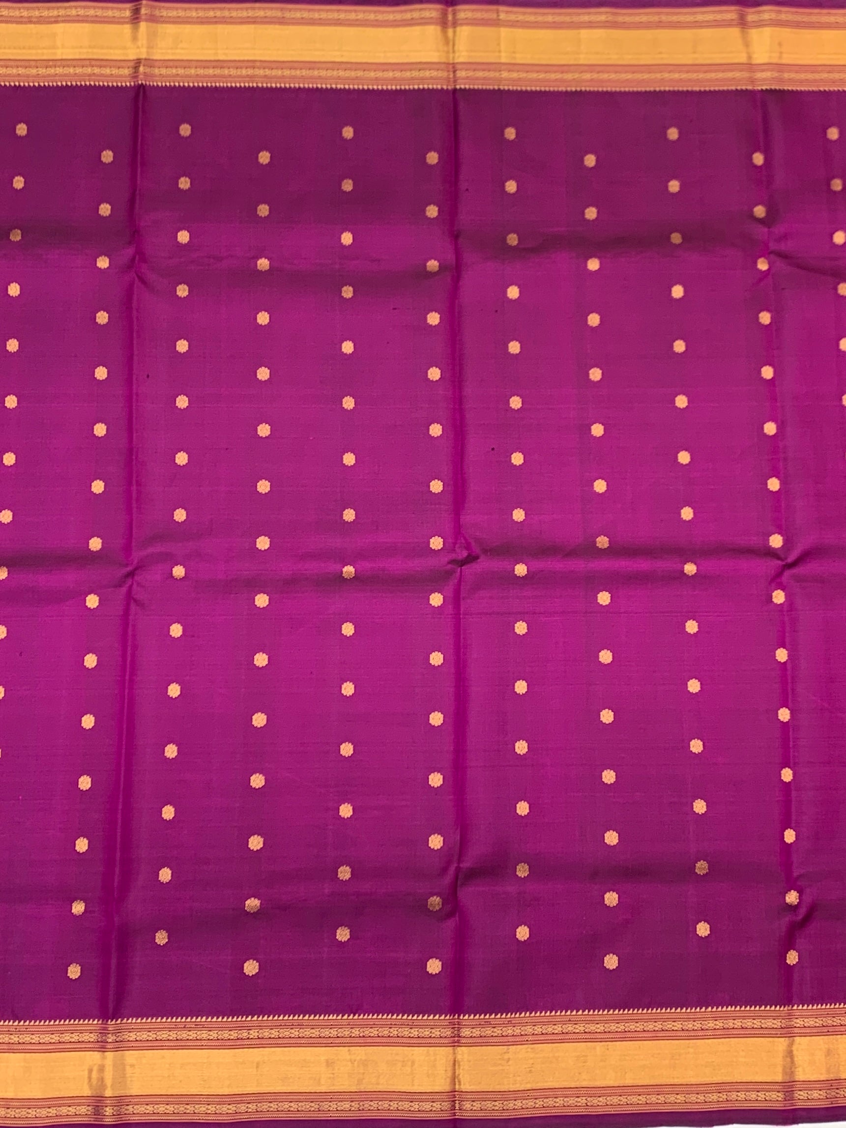 Dark Purple Handwoven Gadwal Pattu Saree