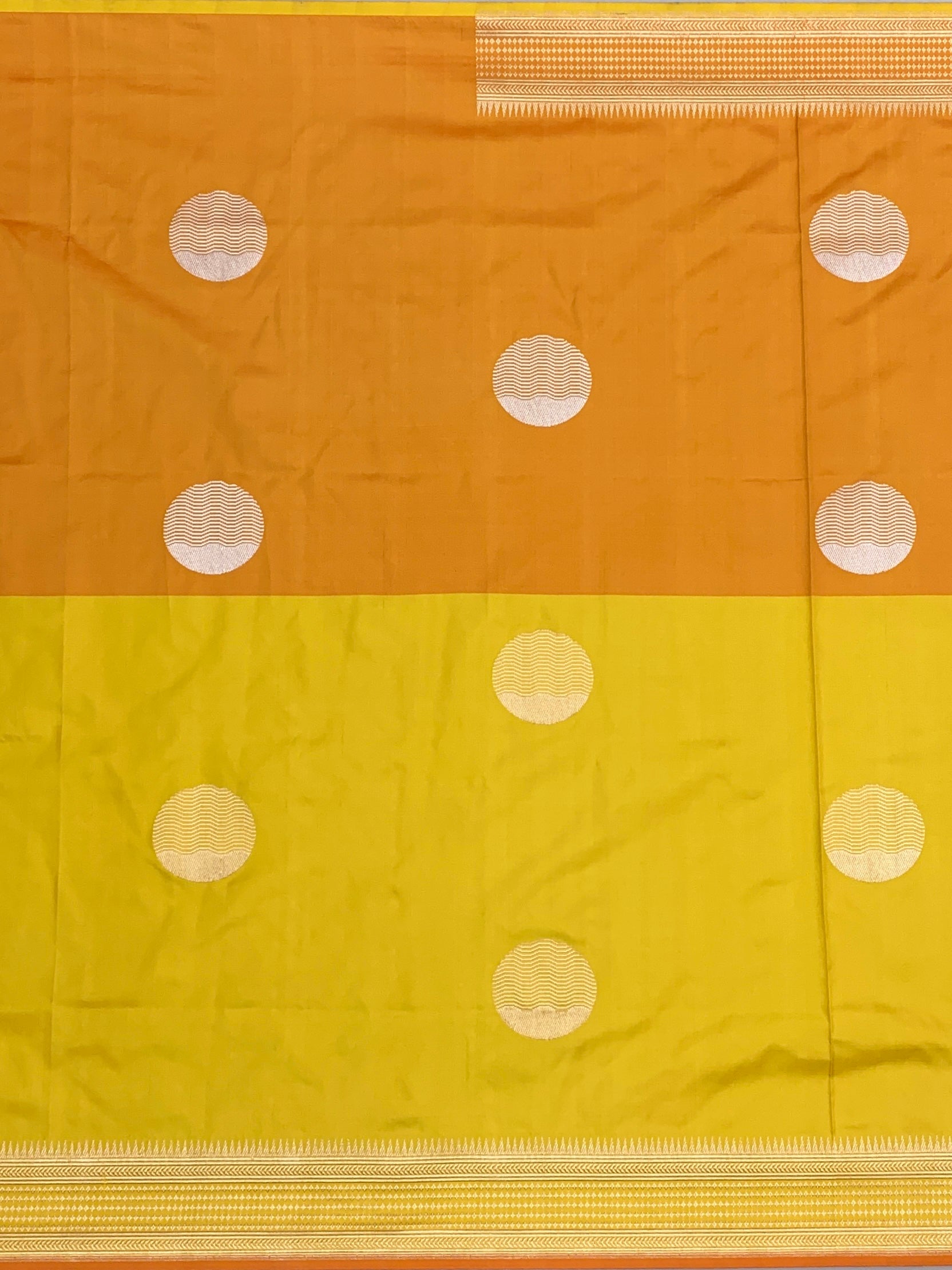 Radiance in Yellow: Handwoven Banarasi Silk Saree