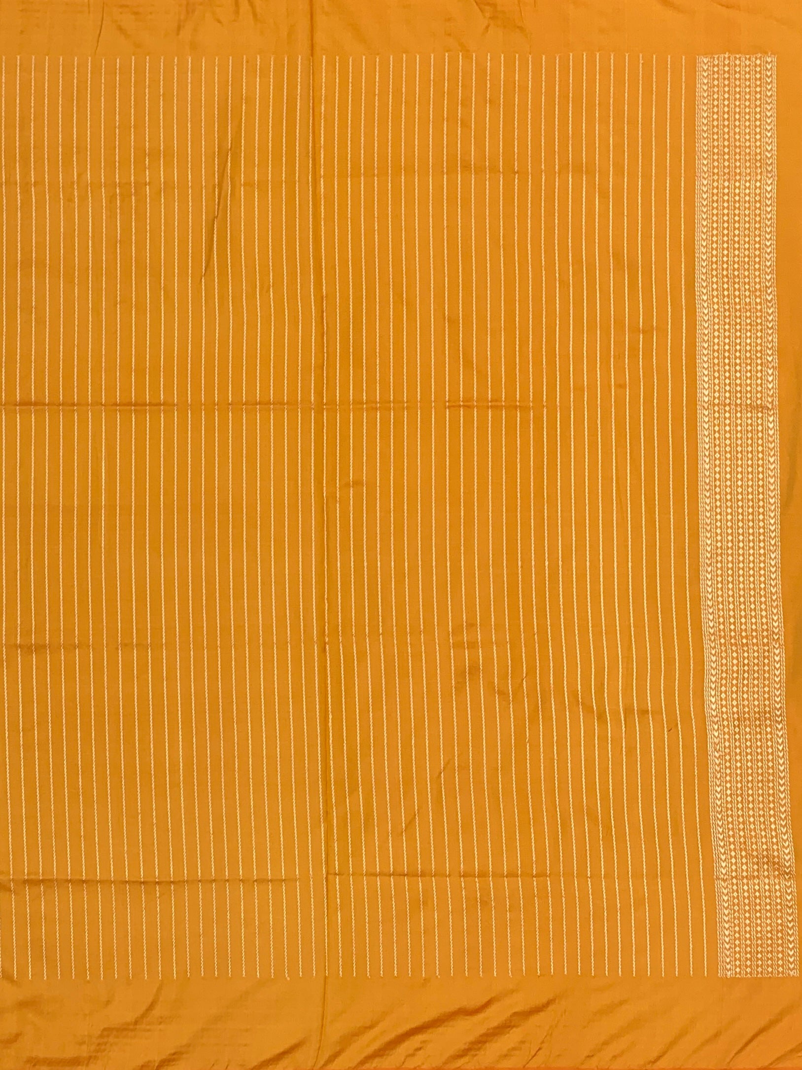 Radiance in Yellow: Handwoven Banarasi Silk Saree