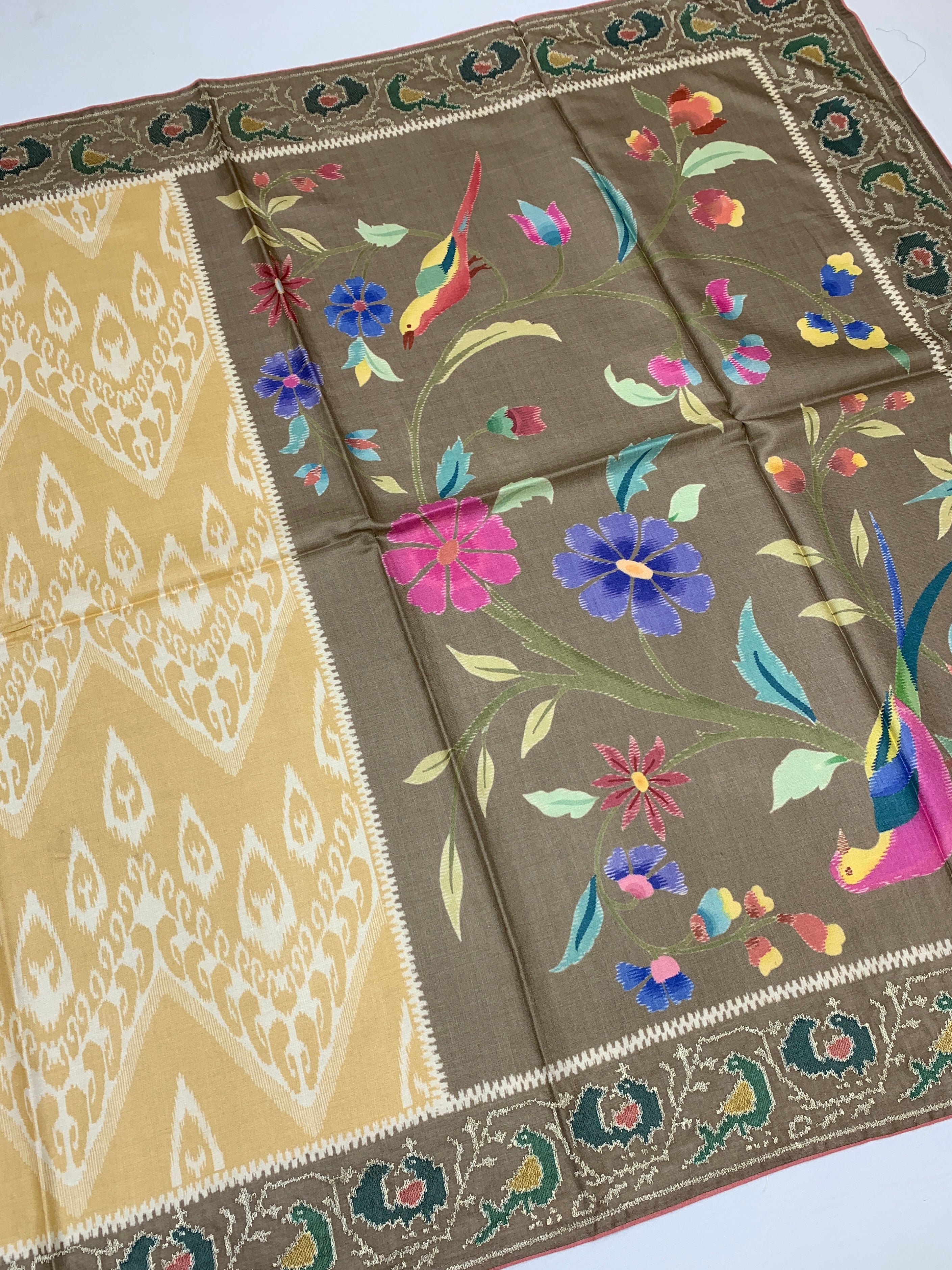 Tussore Saree Cream In Colour