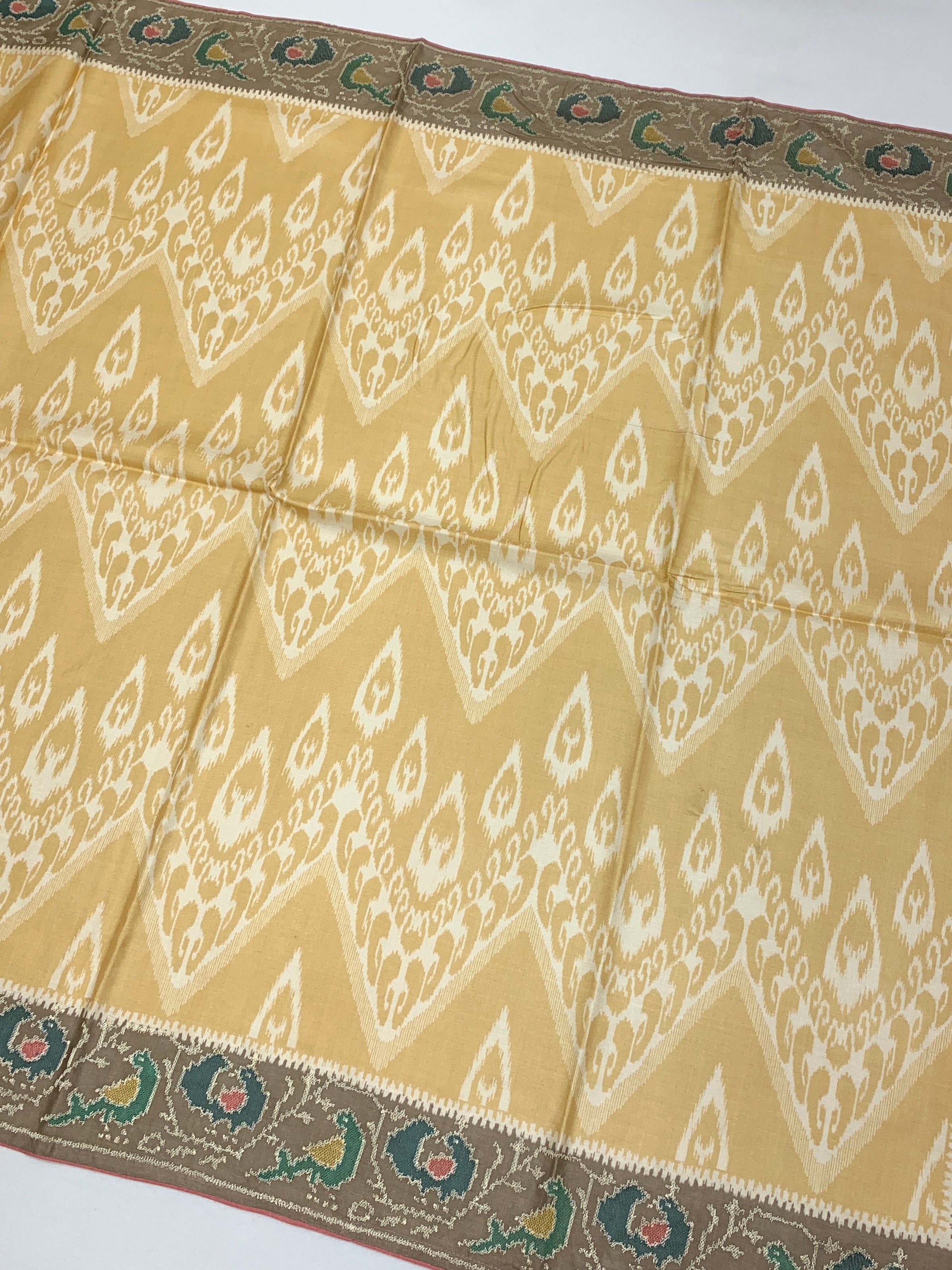 Tussore Saree Cream In Colour