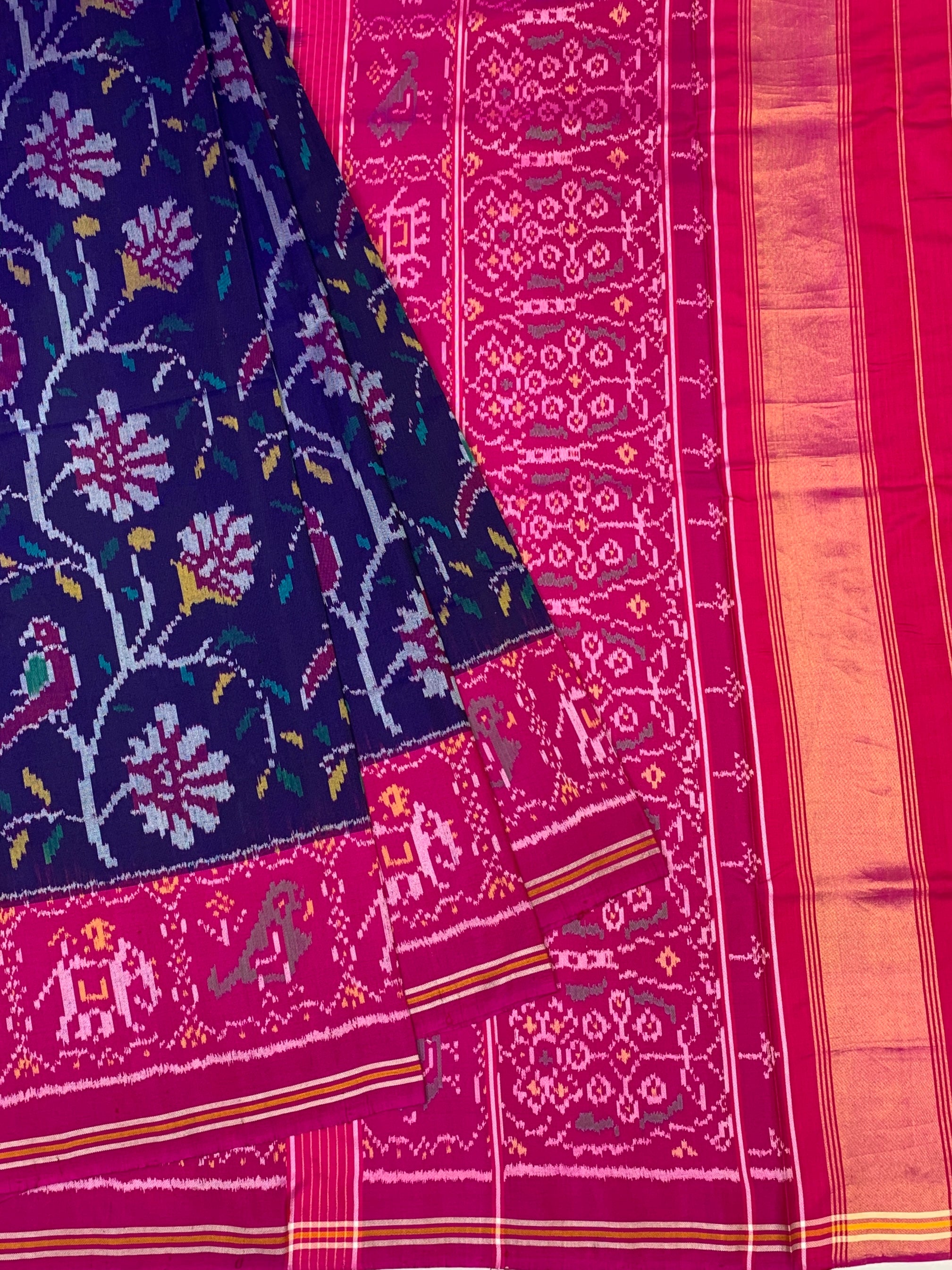 Patola Saree Midnight Blue In Colour