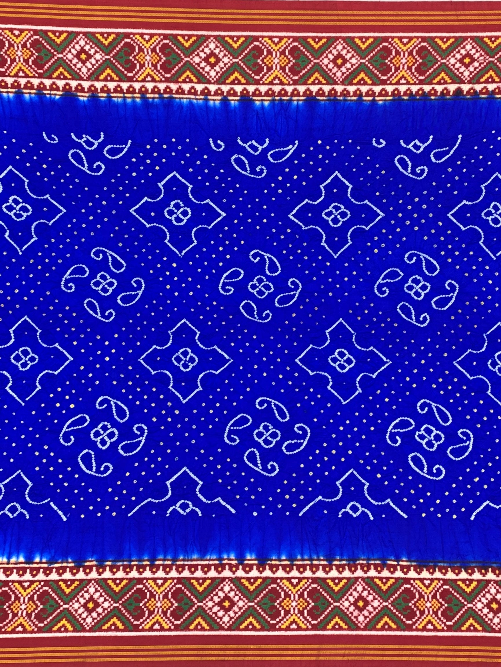 Royal Blue & Maroon Patan Patola Silk Saree