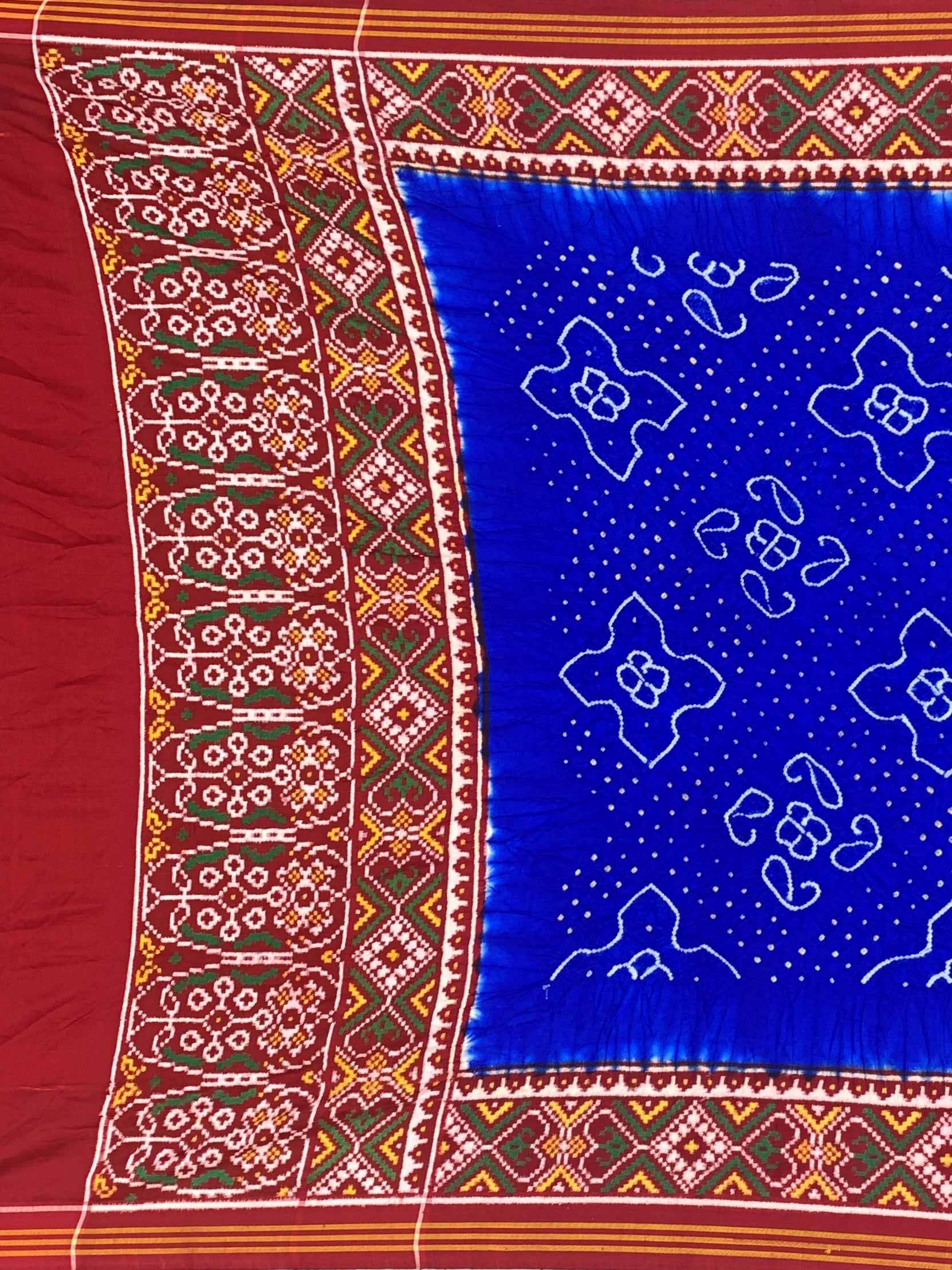 Royal Blue & Maroon Patan Patola Silk Saree