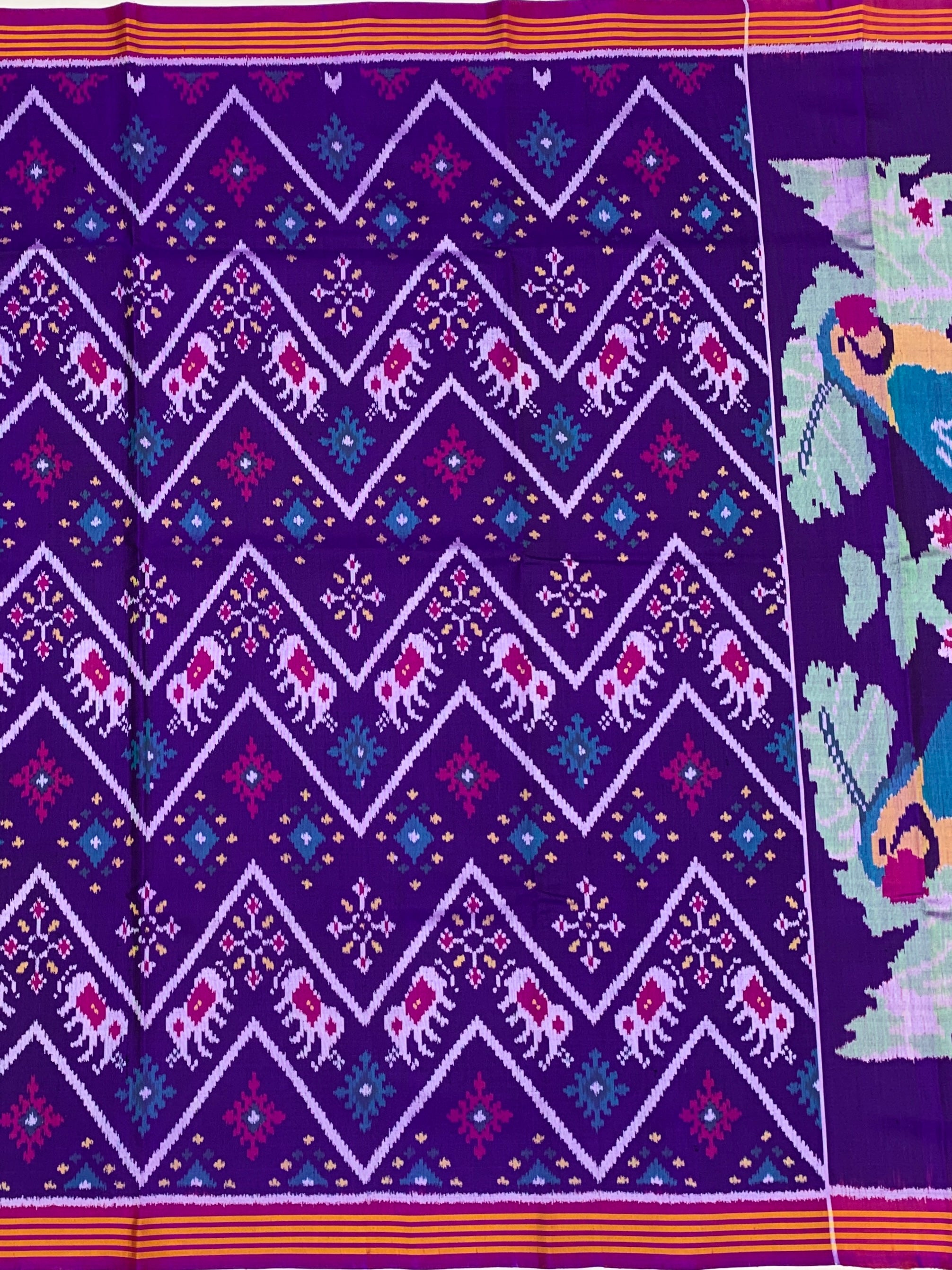 Patola Saree Purple In Colour