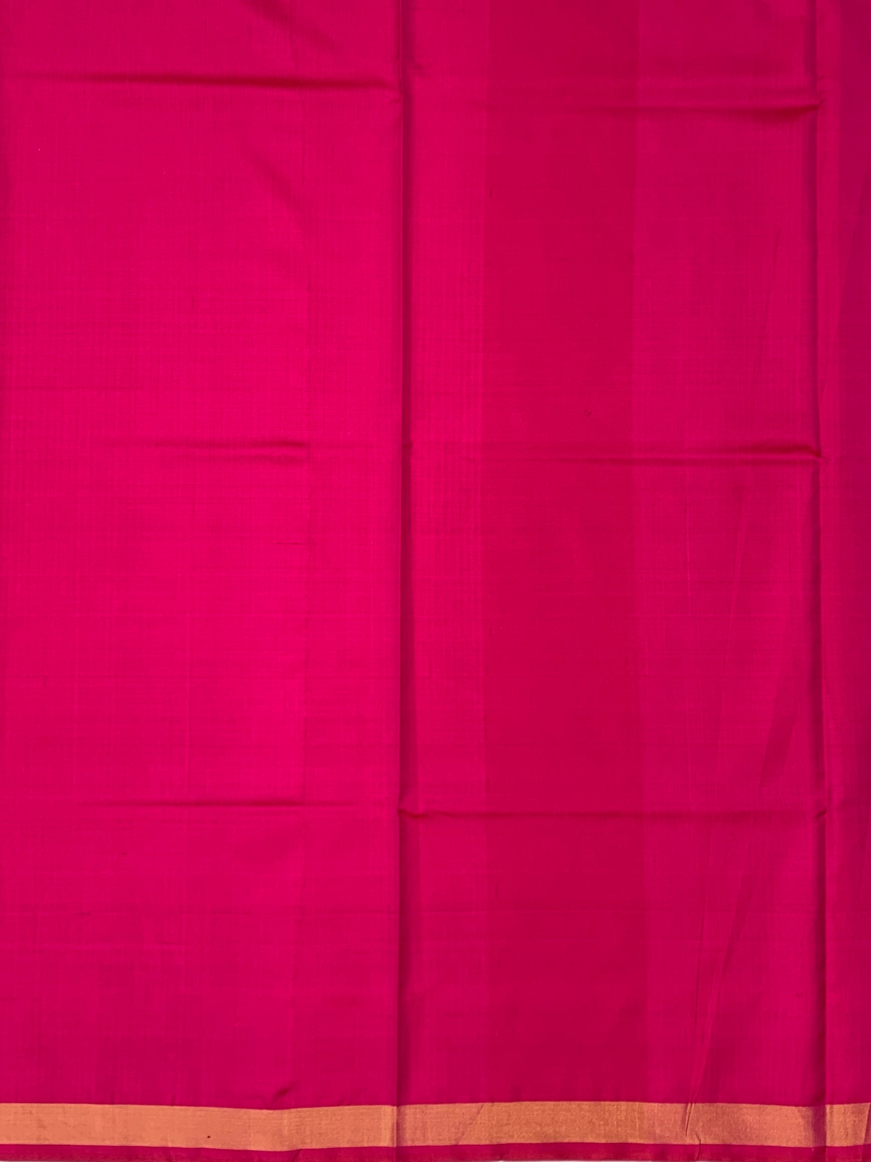 Golden Yellow & Ranee Pink: Diamond Lattice Rajkot Patola Silk Saree
